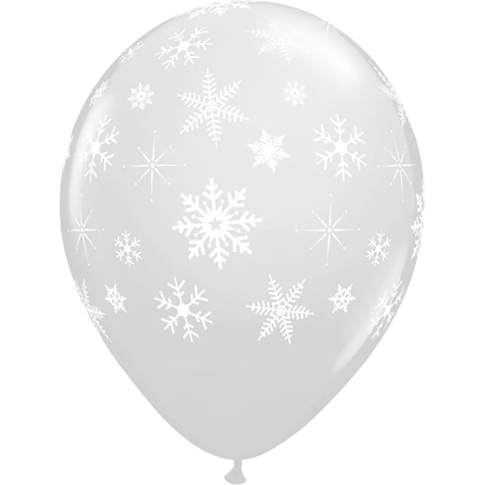 11 inch SNOWFLAKES-A-ROUND - DIAMOND CLEAR