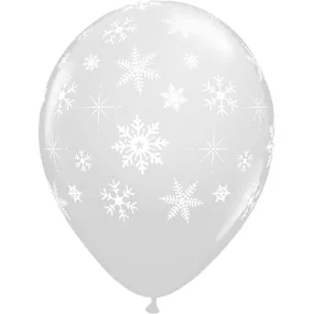 11 inch SNOWFLAKES-A-ROUND - DIAMOND CLEAR