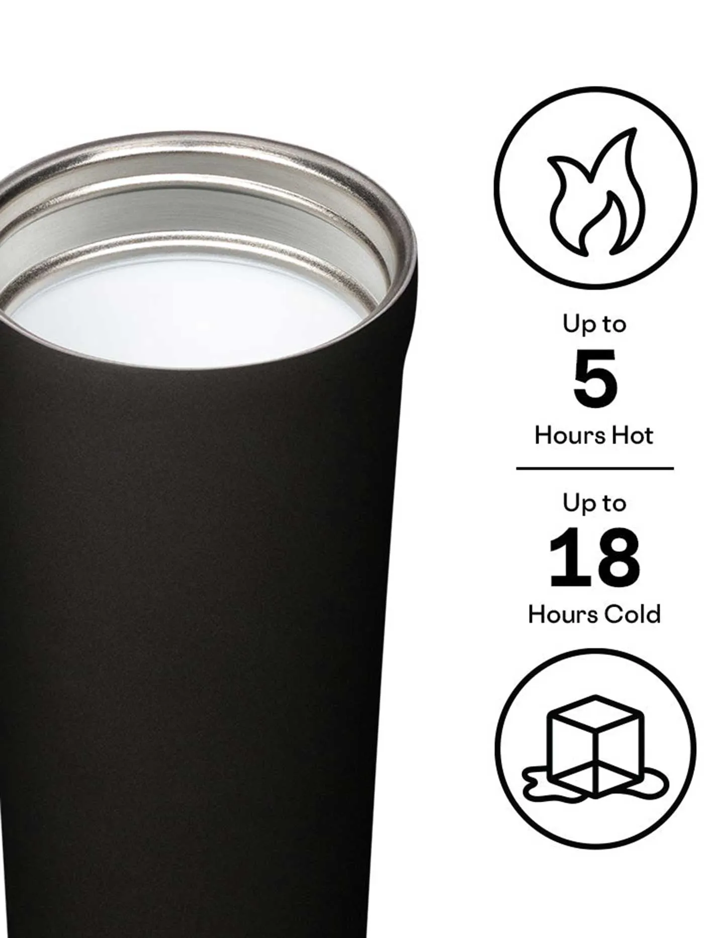 17oz Matte Black Commuter Cup