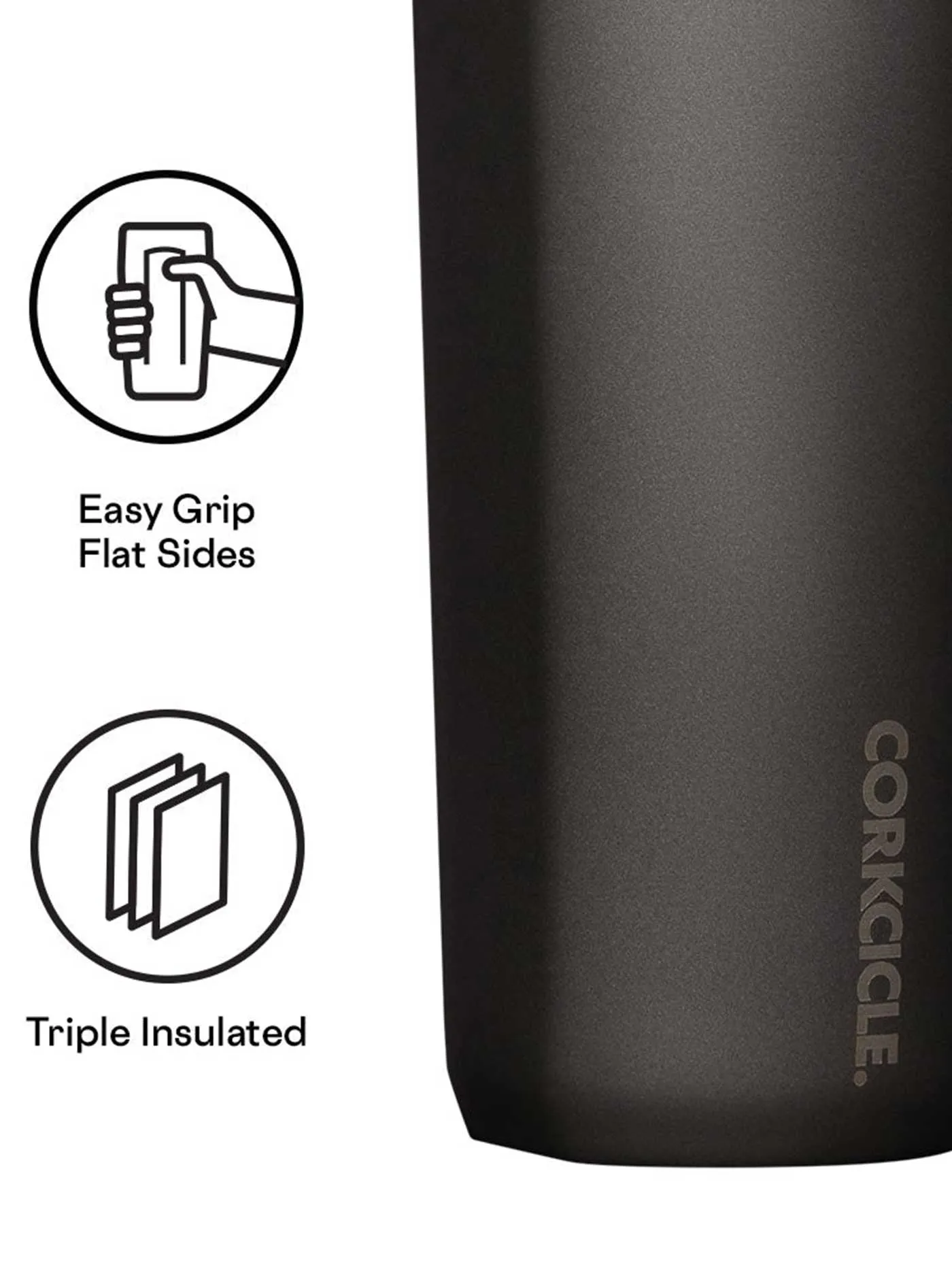 17oz Matte Black Commuter Cup