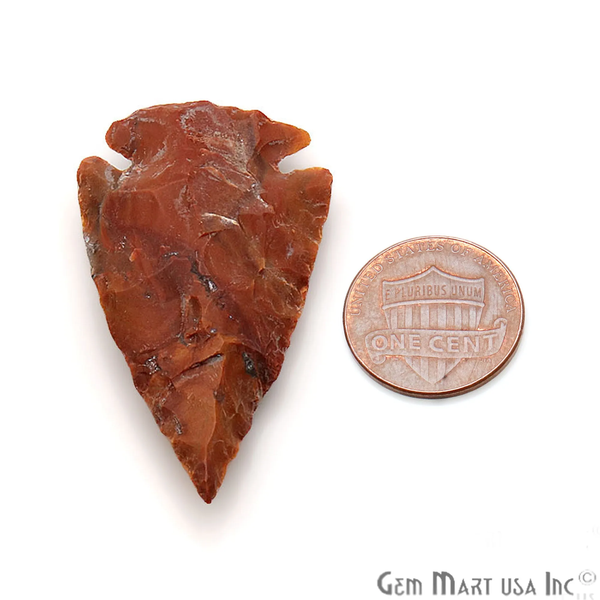 5pc Lot Arrowhead Cut Gemstones, 40x25mm Handcrafted Stone, Loose Gemstone, DIY Pendant, DIY Jewelry