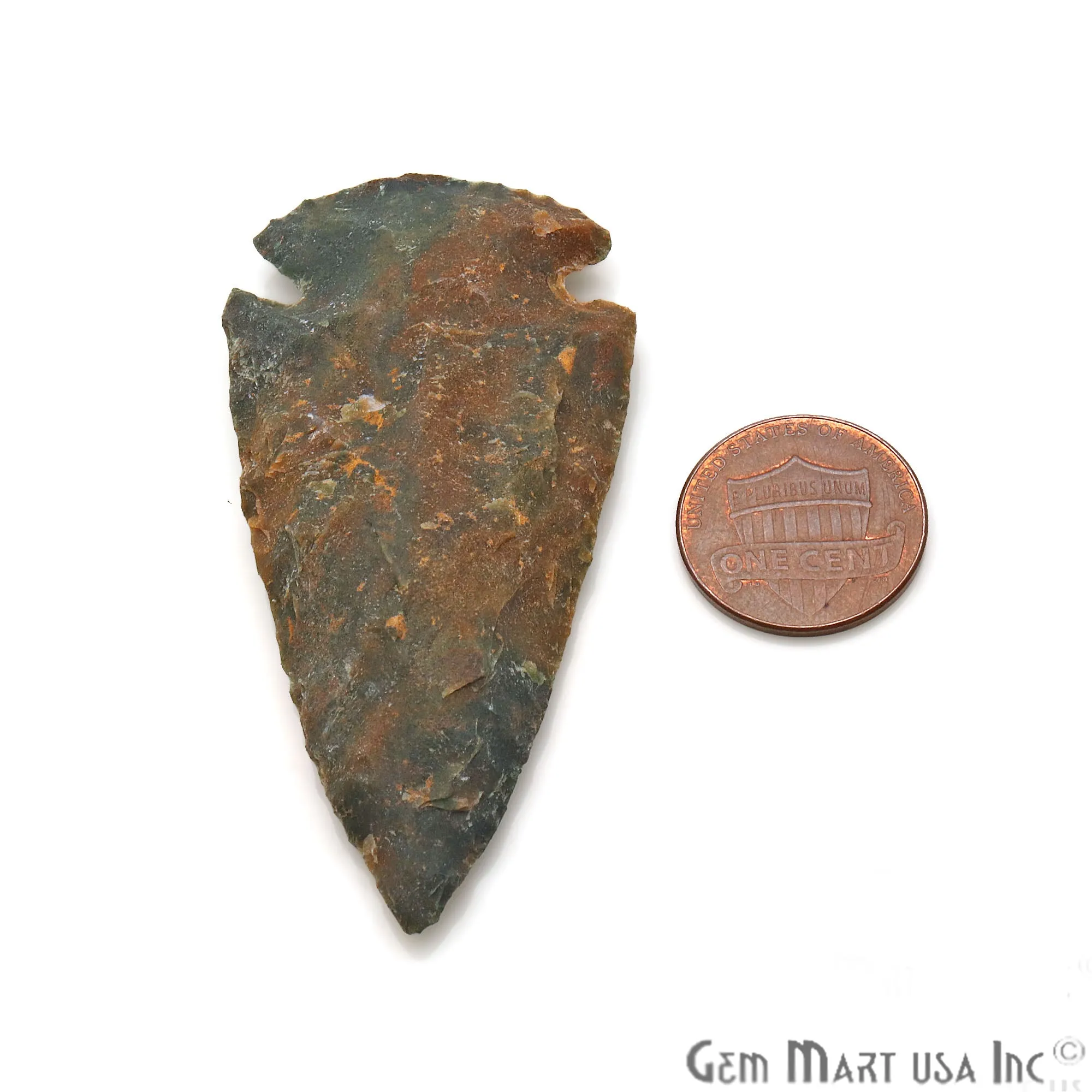 5pc Lot Arrowhead Cut Gemstones, 55x22mm Handcrafted Stone, Loose Gemstone, DIY Pendant, DIY Jewelry