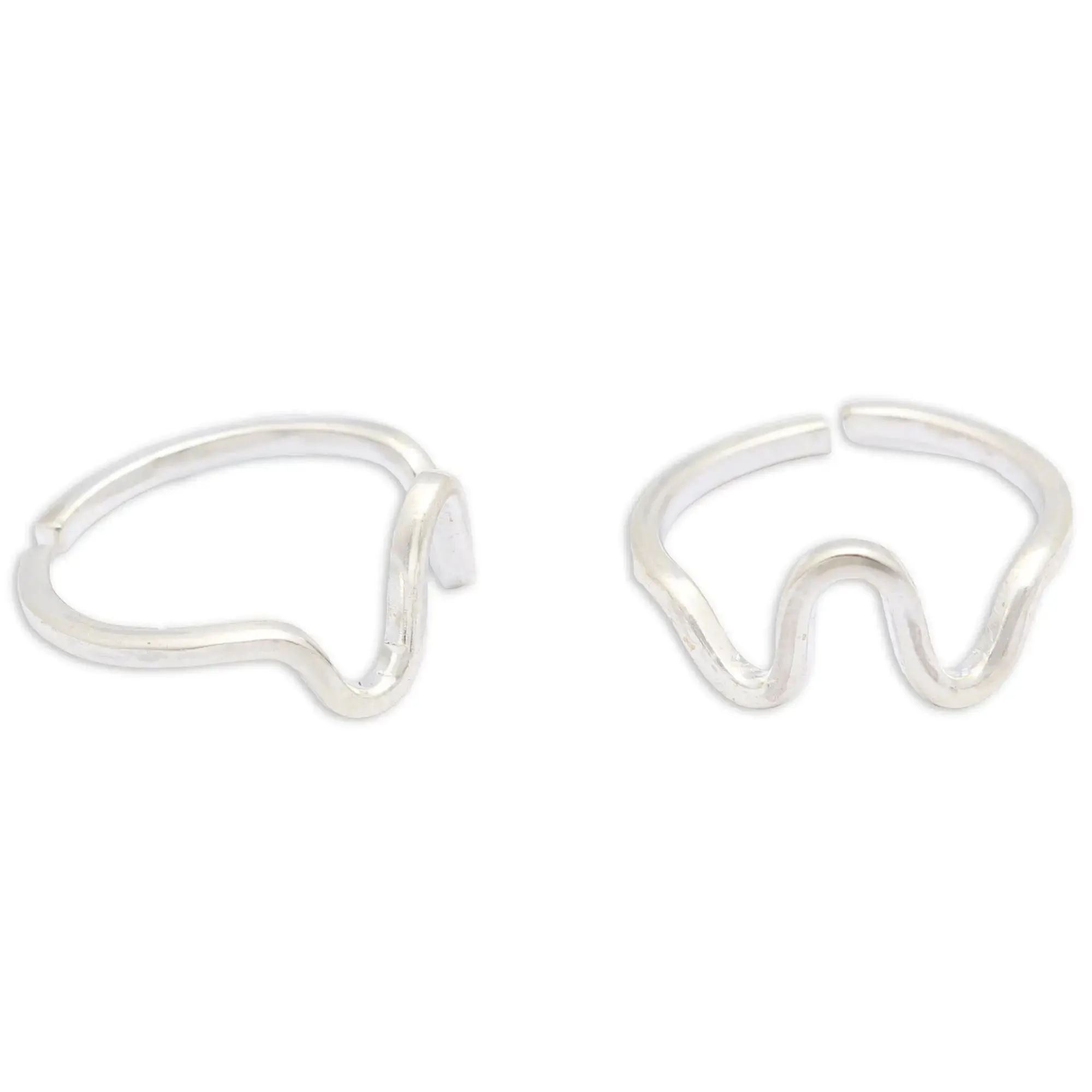 925 Sterling Silver Toe Ring (Pair)