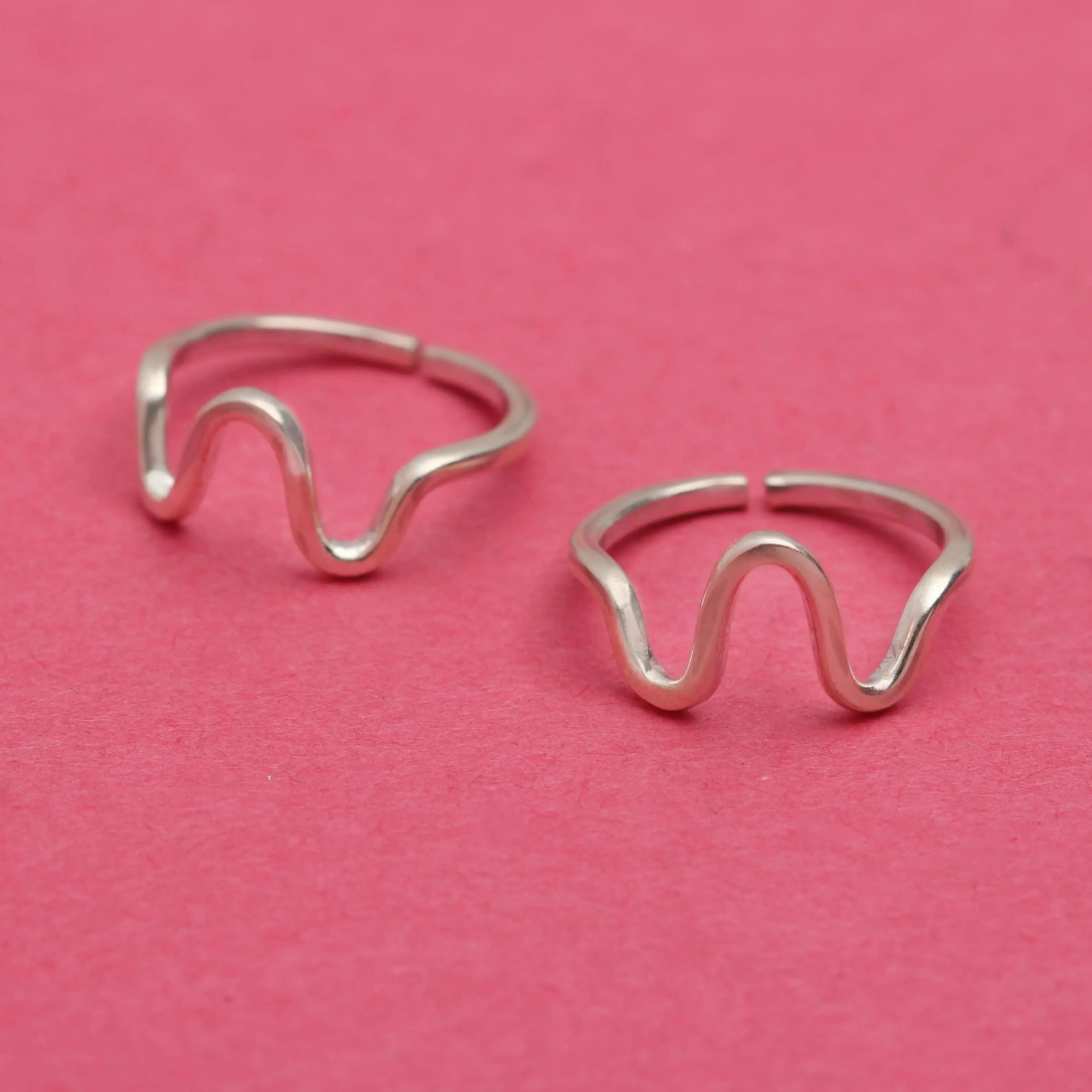 925 Sterling Silver Toe Ring (Pair)