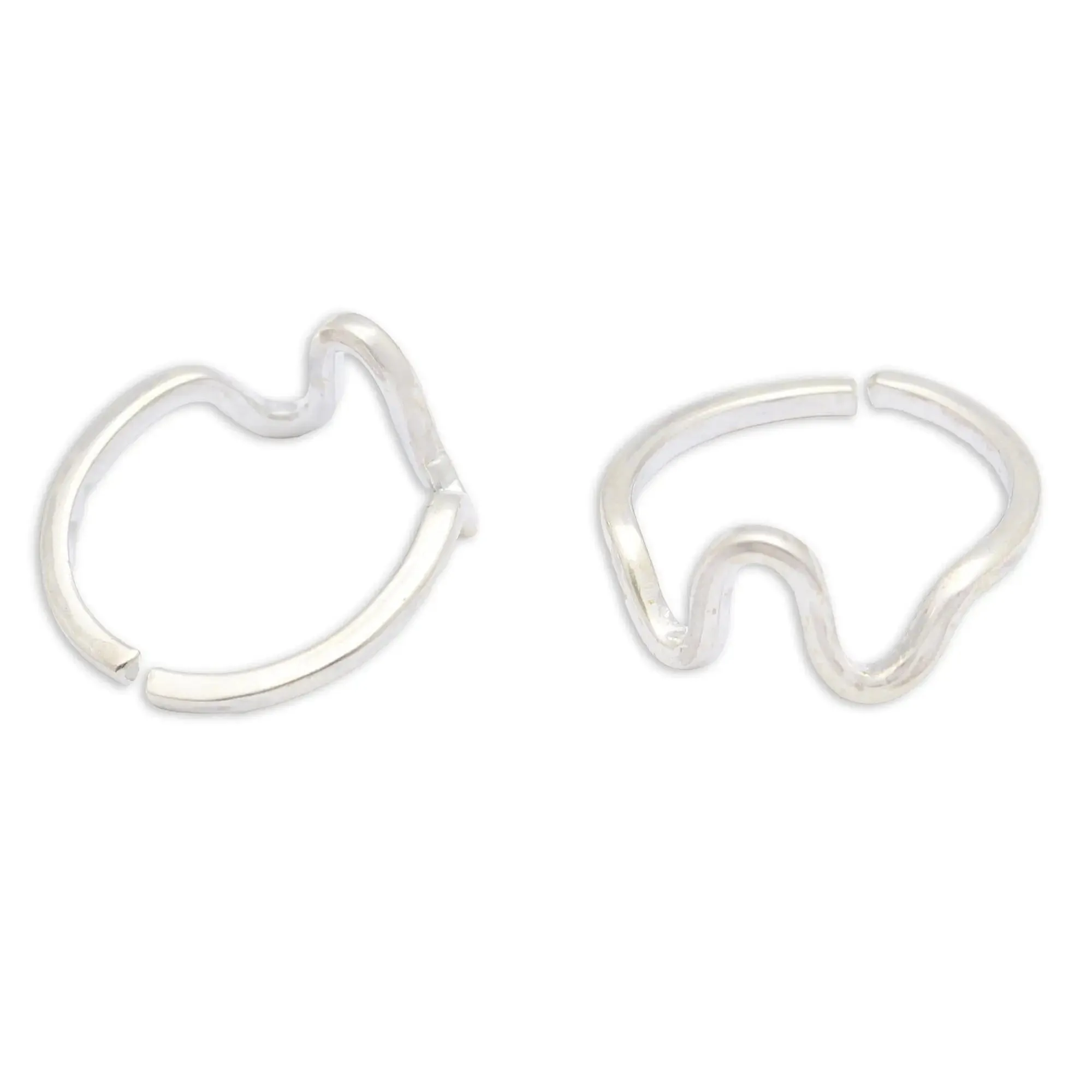 925 Sterling Silver Toe Ring (Pair)