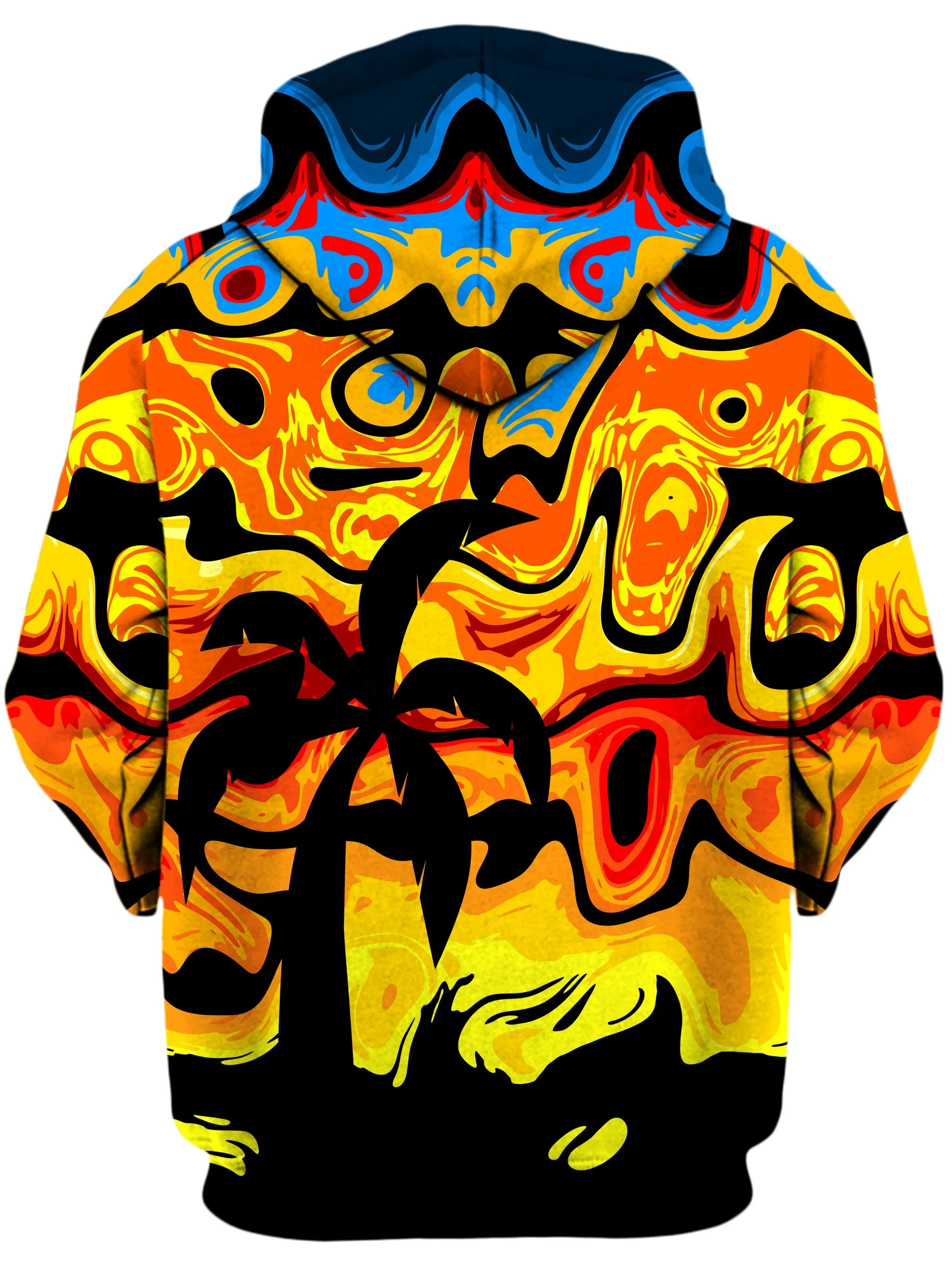 Abstract Summer Sunset Unisex Zip-Up Hoodie
