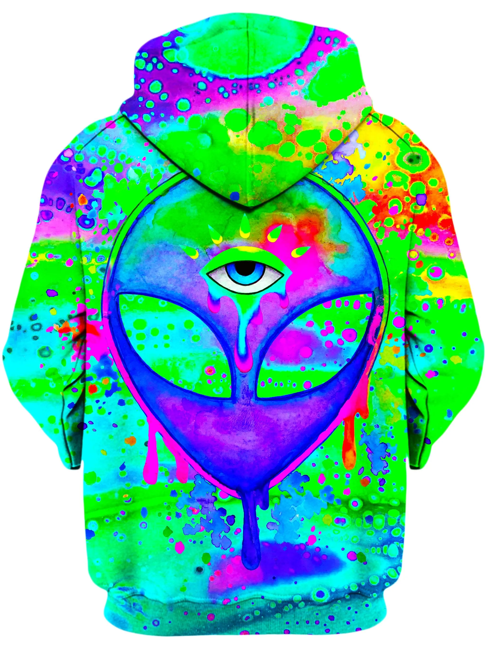 Alien Melt Purple Unisex Zip-Up Hoodie