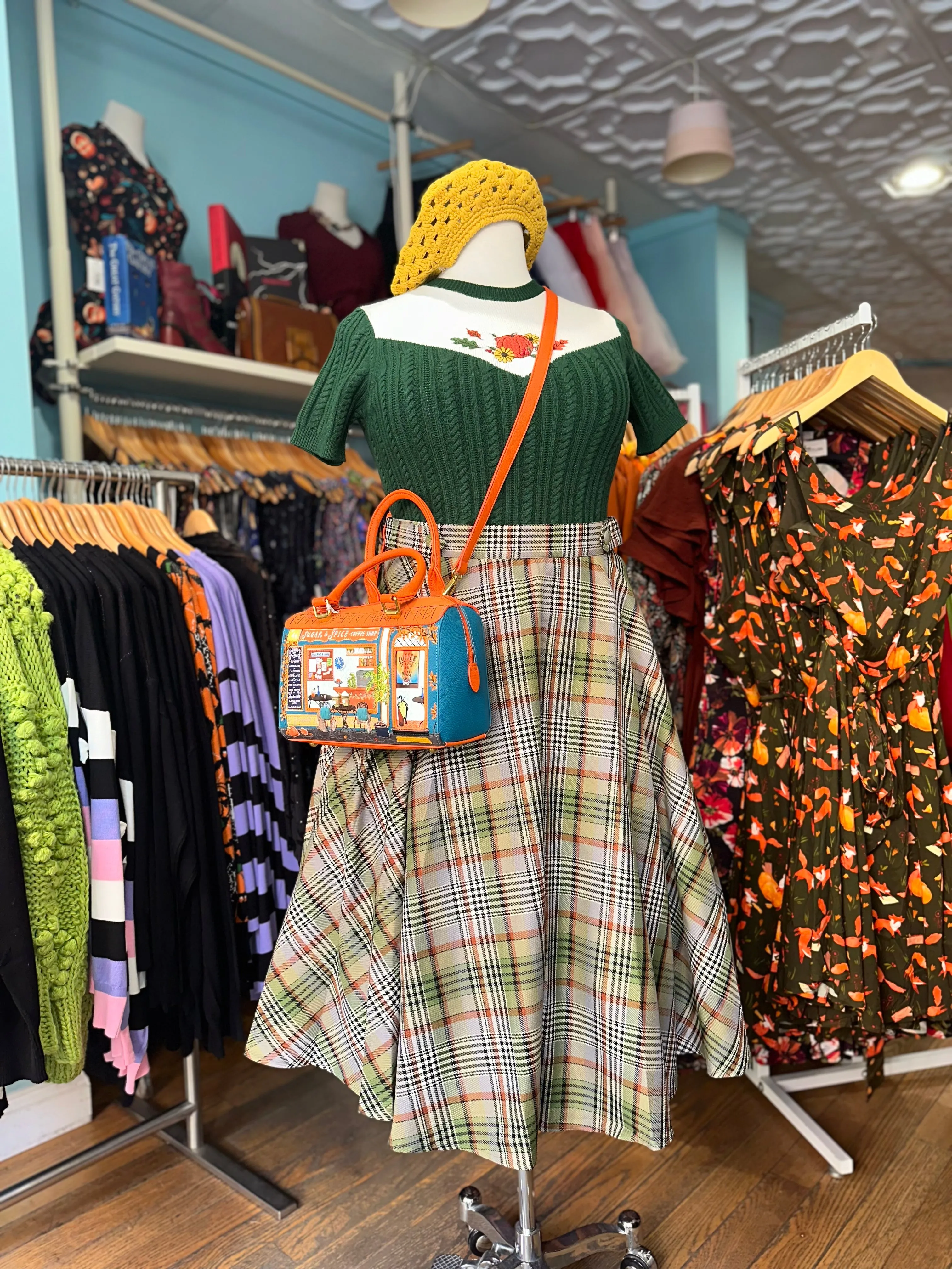 Autumn Pumpkin Sweater by Hell Bunny