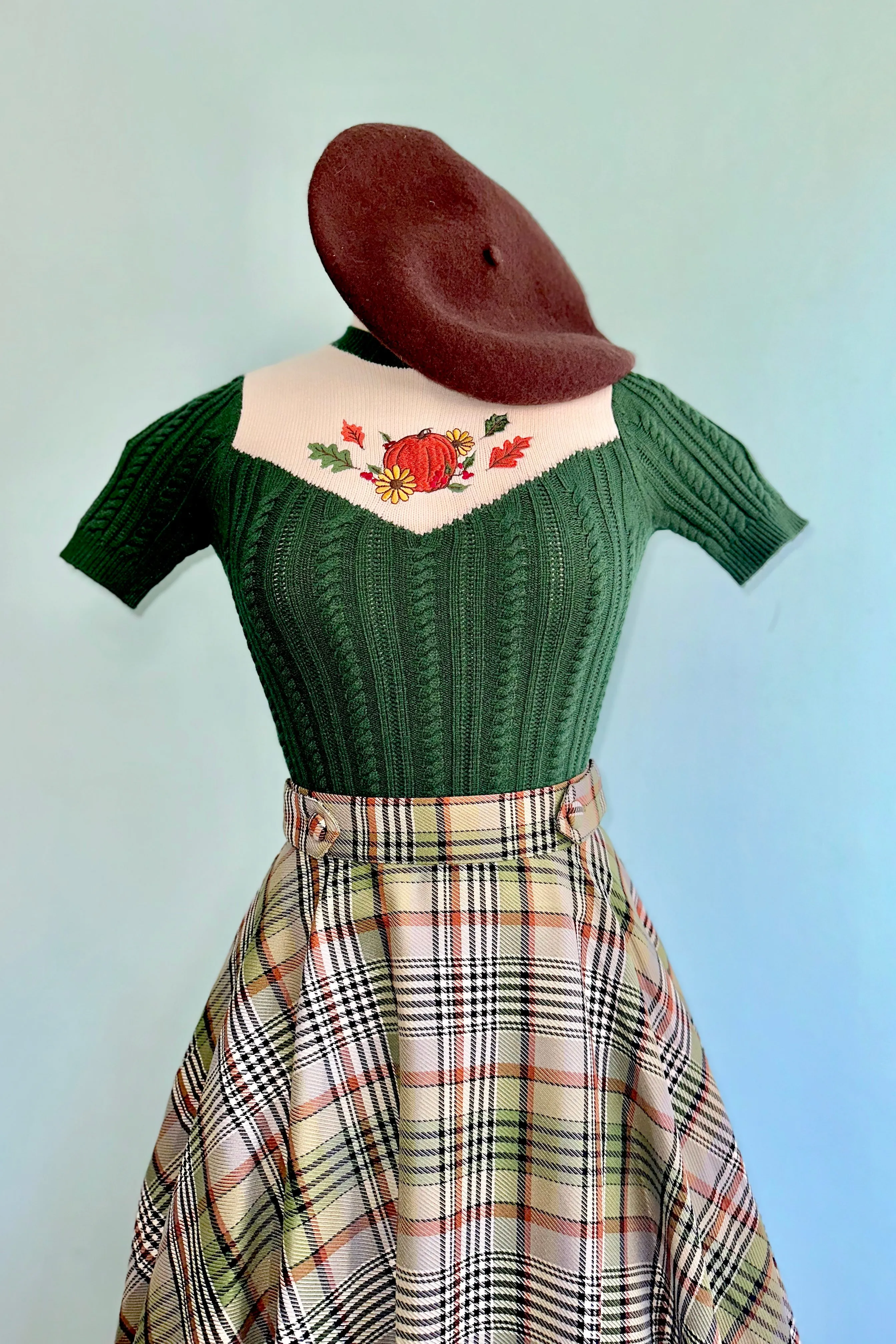 Autumn Pumpkin Sweater by Hell Bunny