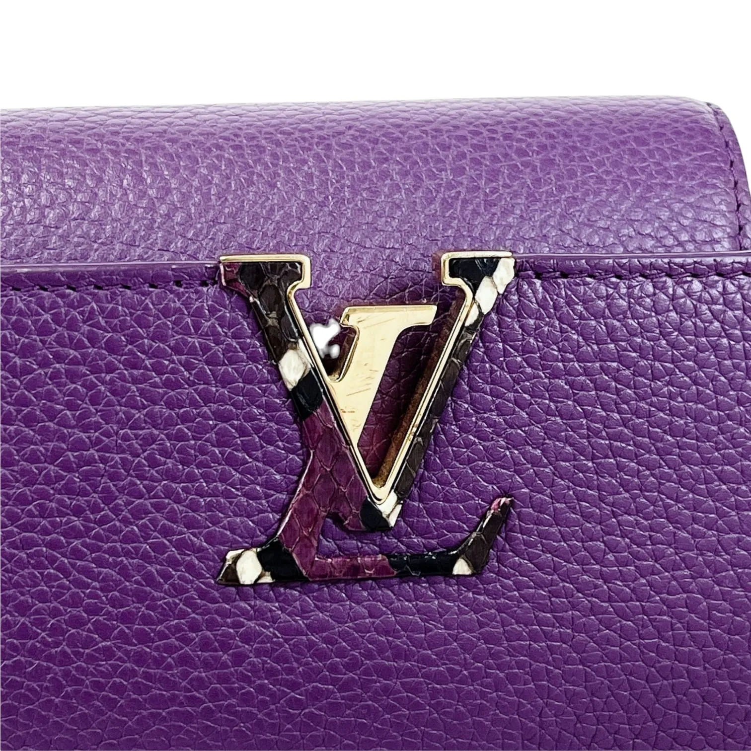 BB Capucines Purple with Python Handle GHW