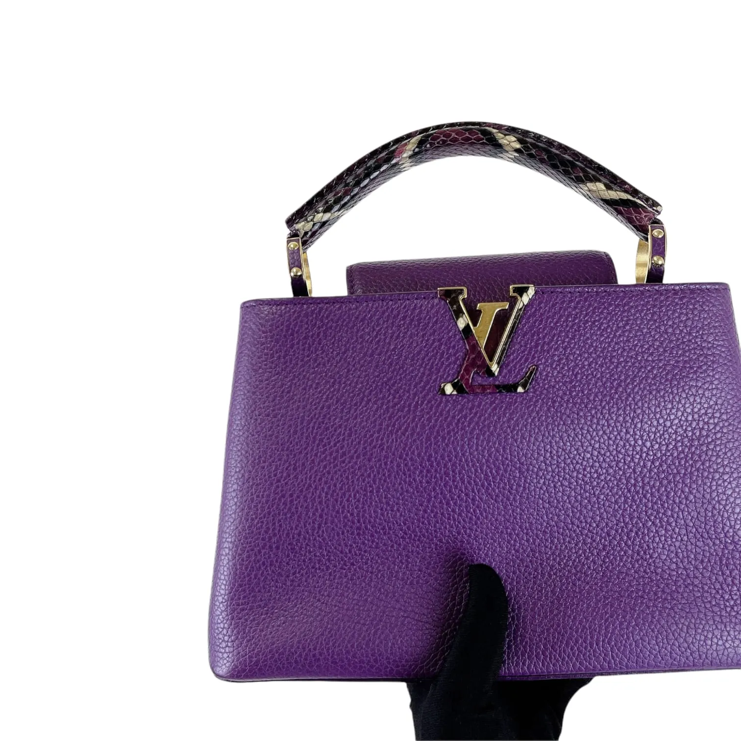 BB Capucines Purple with Python Handle GHW