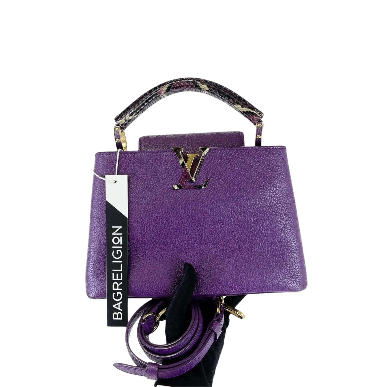BB Capucines Purple with Python Handle GHW