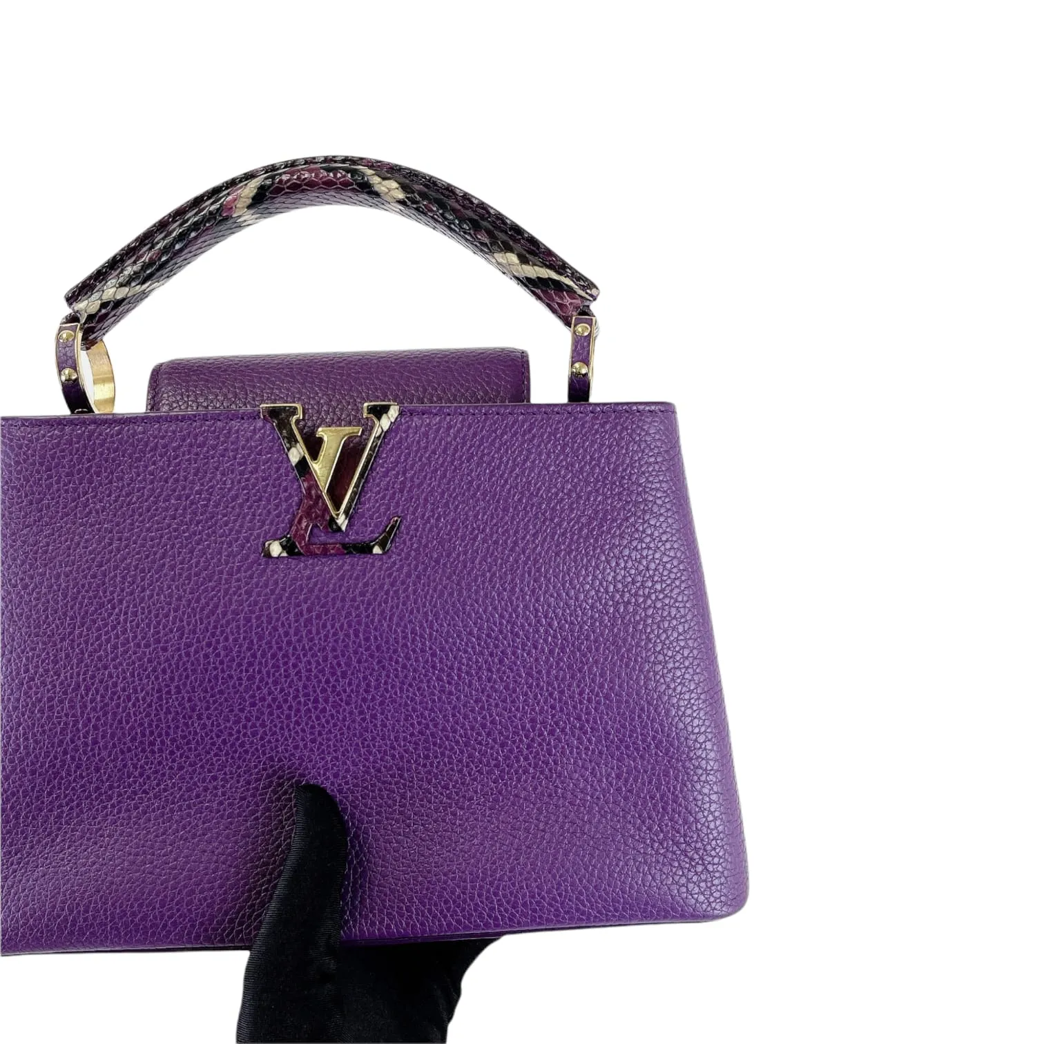 BB Capucines Purple with Python Handle GHW