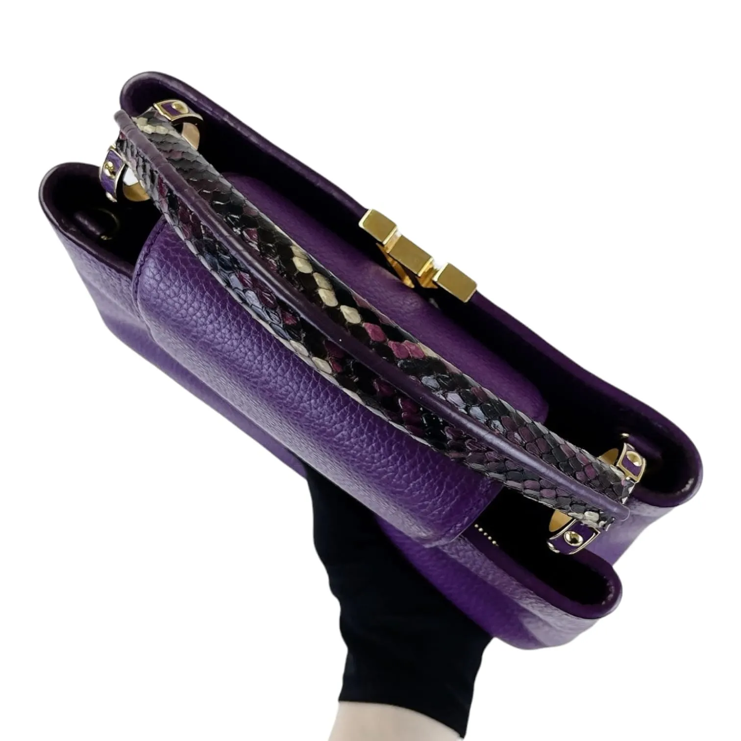 BB Capucines Purple with Python Handle GHW