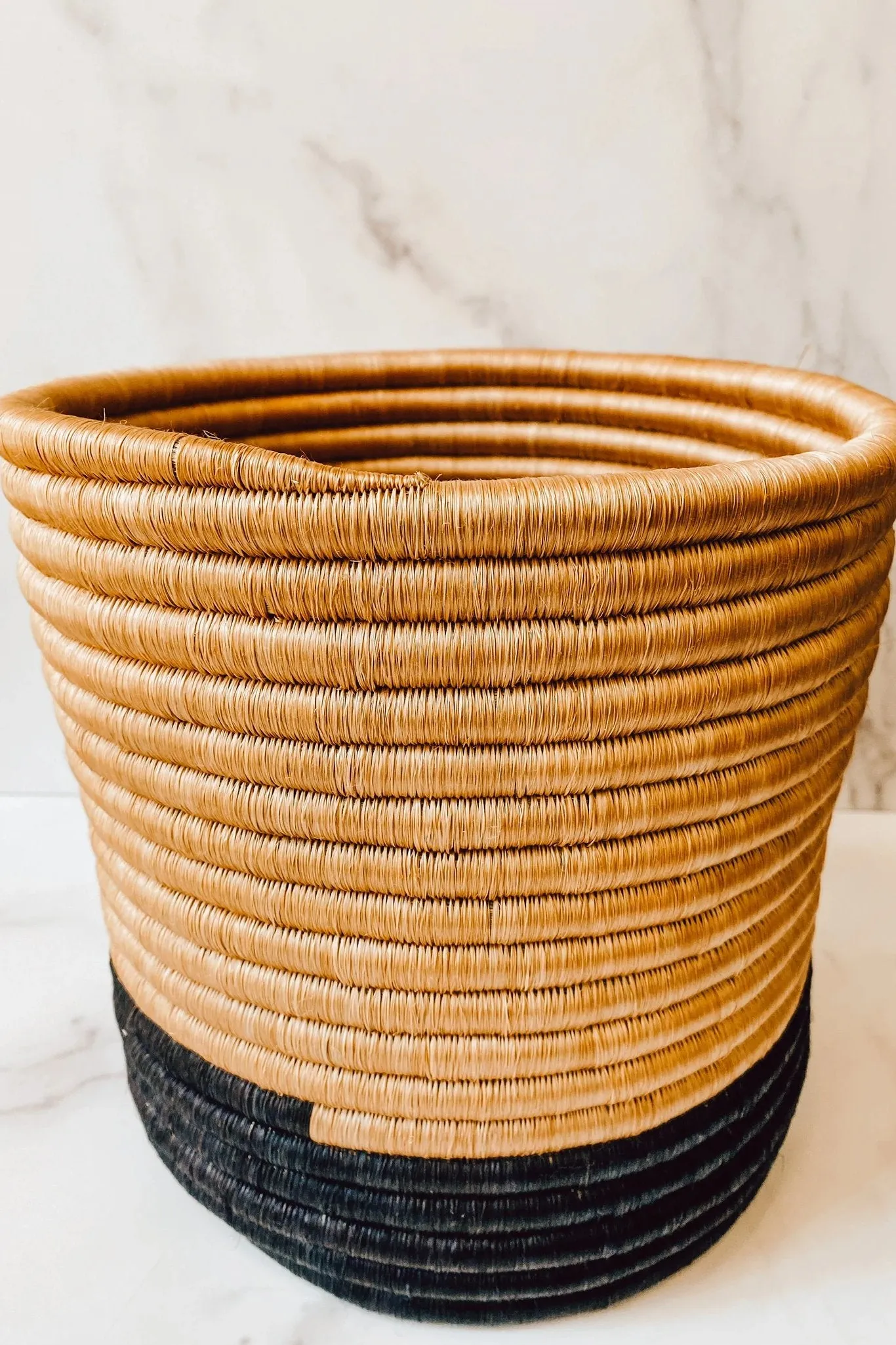 Black Vandi Basket with Tassels