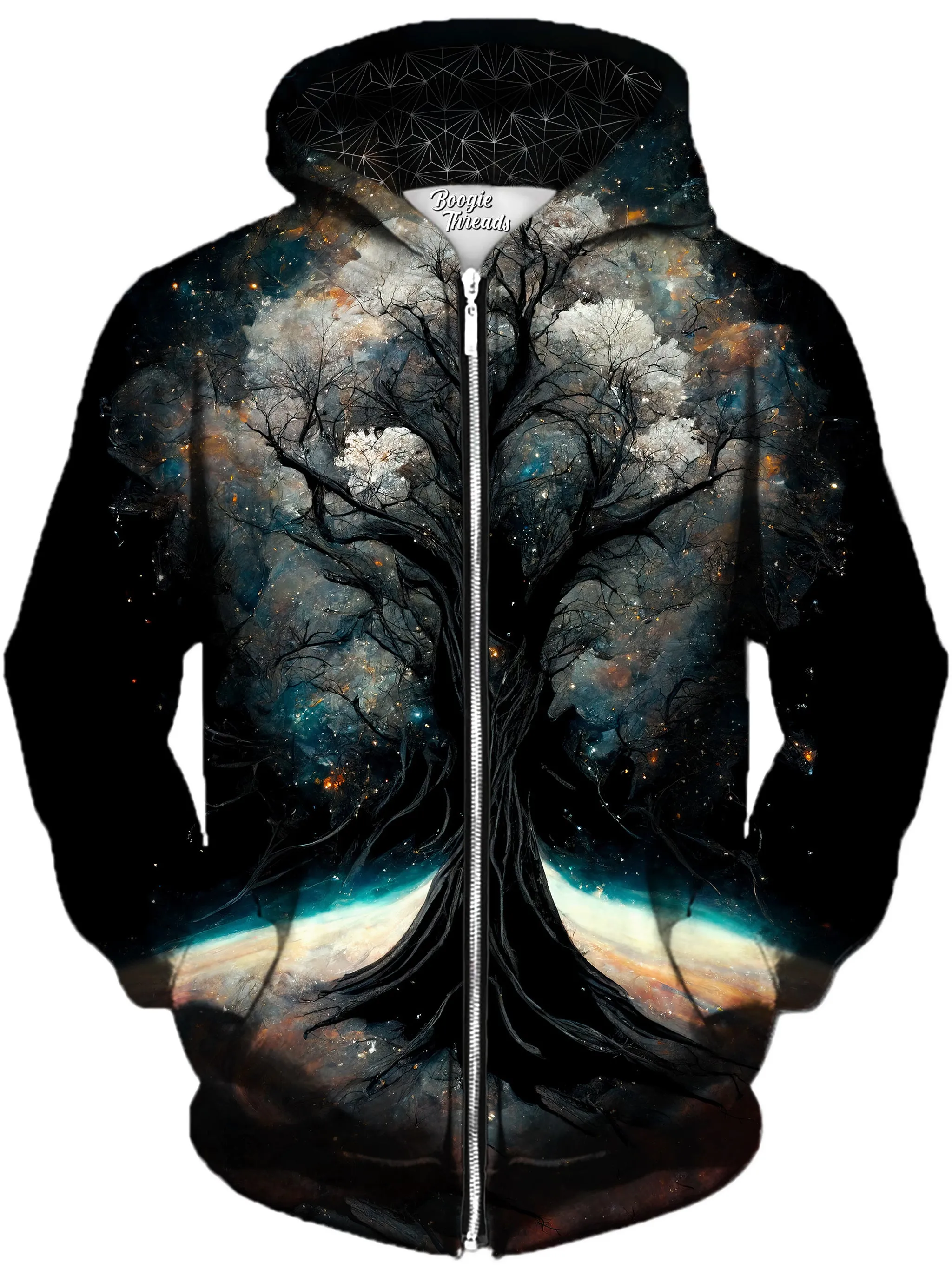 Blank Secret Unisex Zip-Up Hoodie