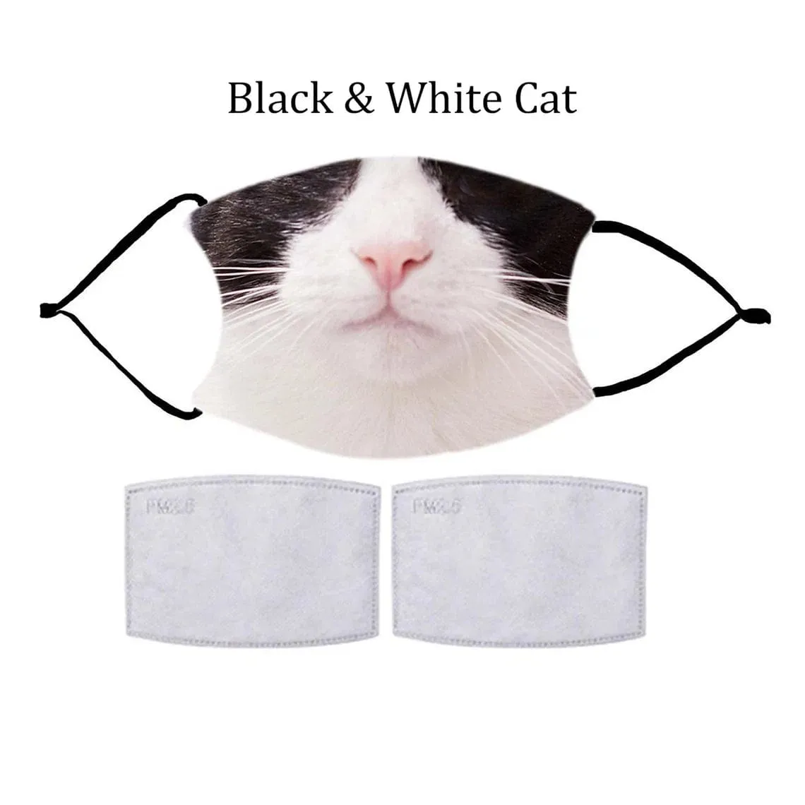 CAT FACE Fashion Design Printed Reusable Face Mask collection (Includes 2 FREE filters)
