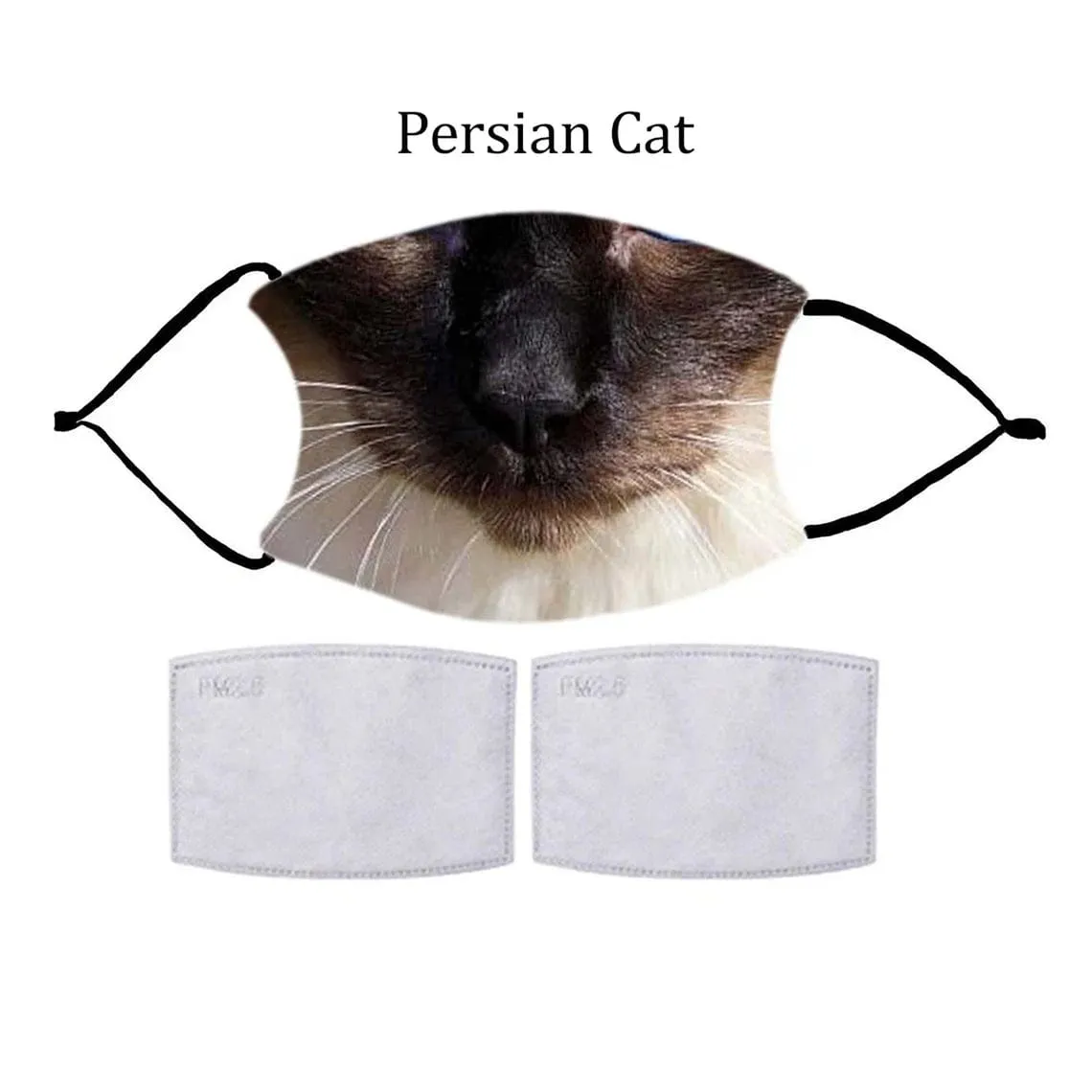 CAT FACE Fashion Design Printed Reusable Face Mask collection (Includes 2 FREE filters)