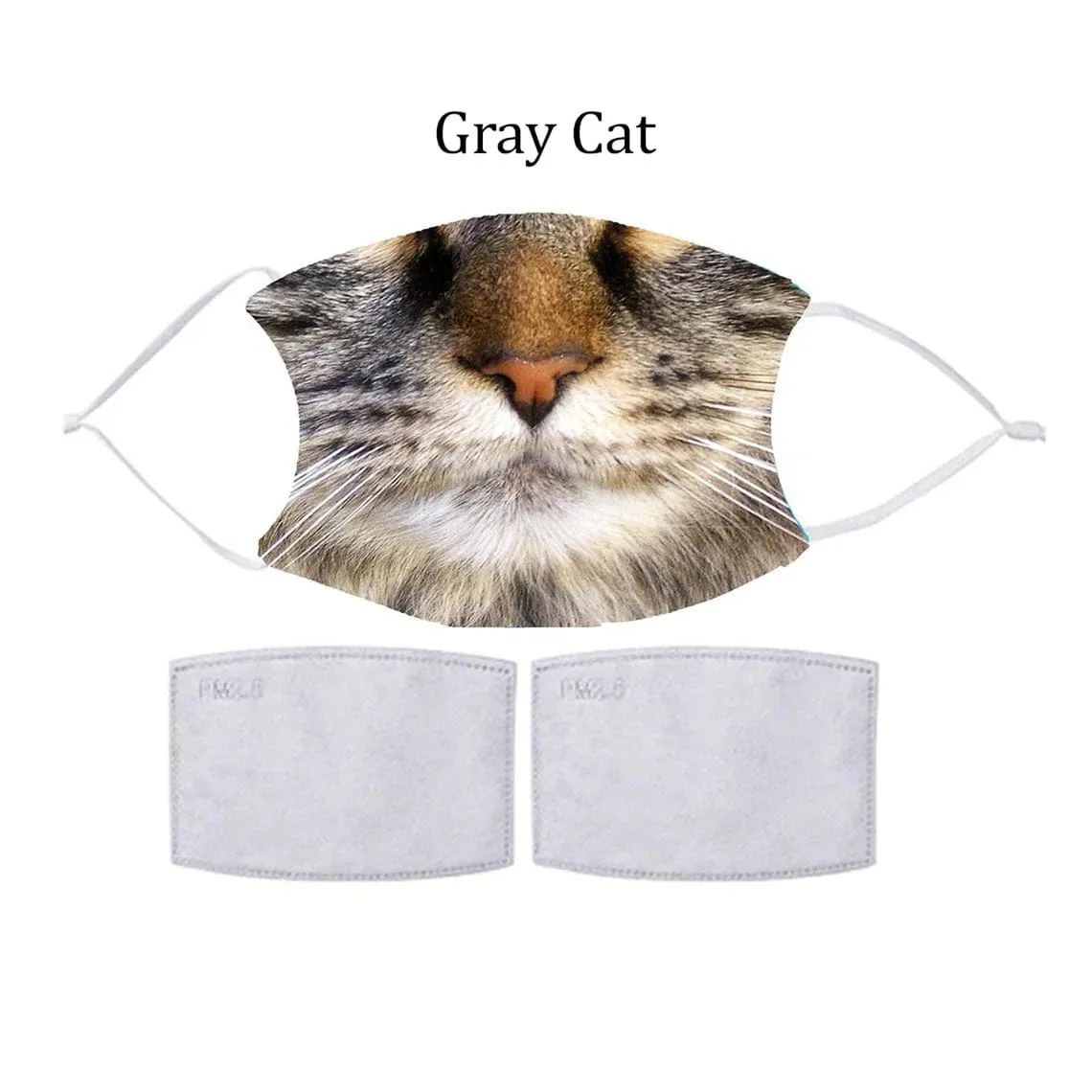 CAT FACE Fashion Design Printed Reusable Face Mask collection (Includes 2 FREE filters)
