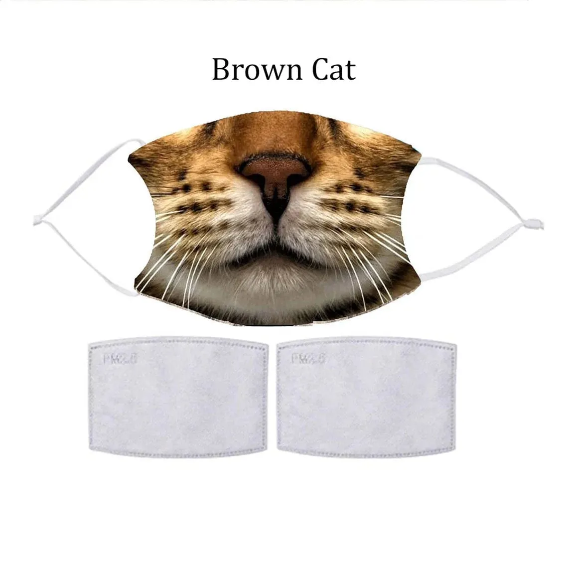 CAT FACE Fashion Design Printed Reusable Face Mask collection (Includes 2 FREE filters)