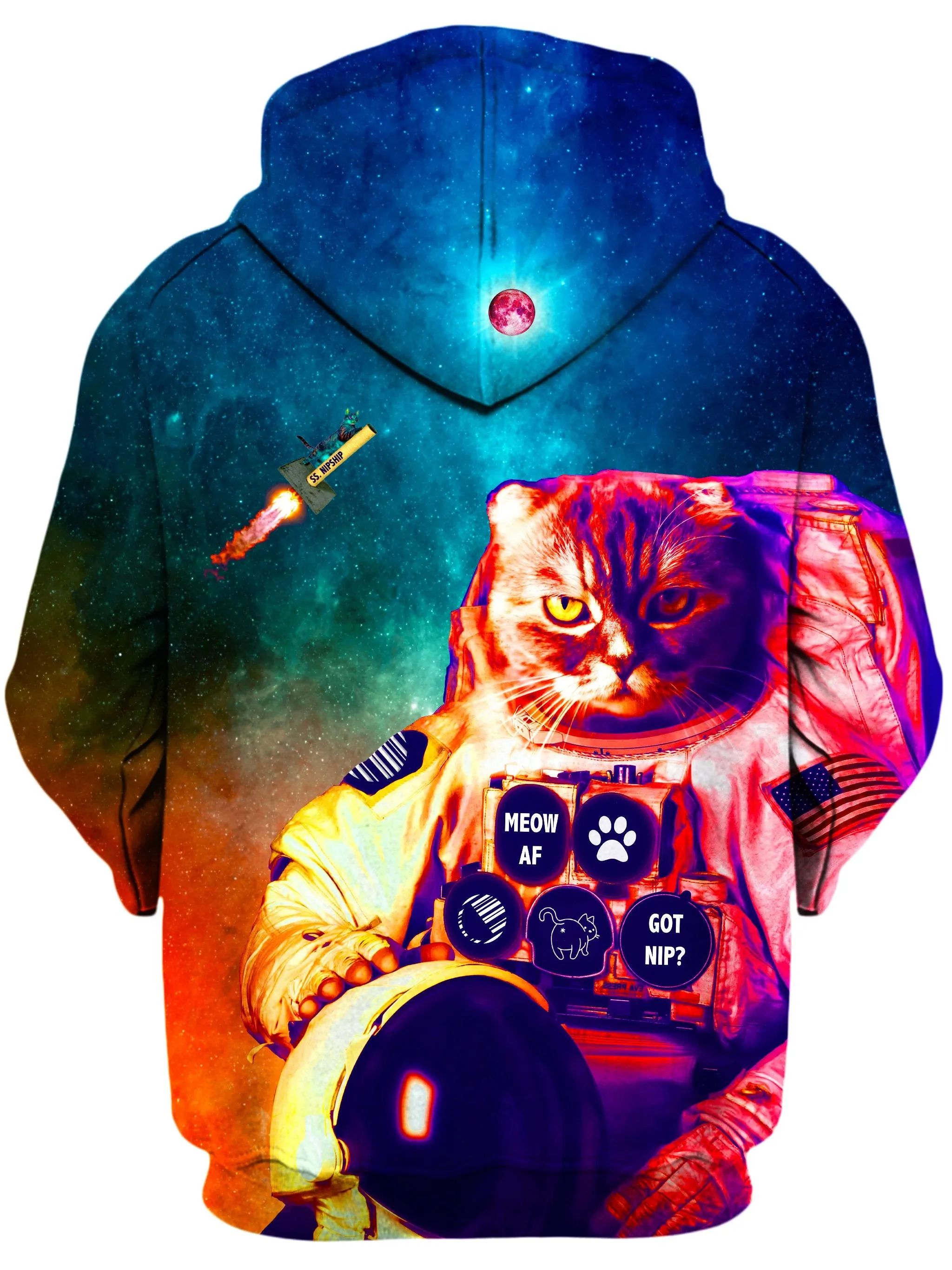 Catstronaut Unisex Zip-Up Hoodie