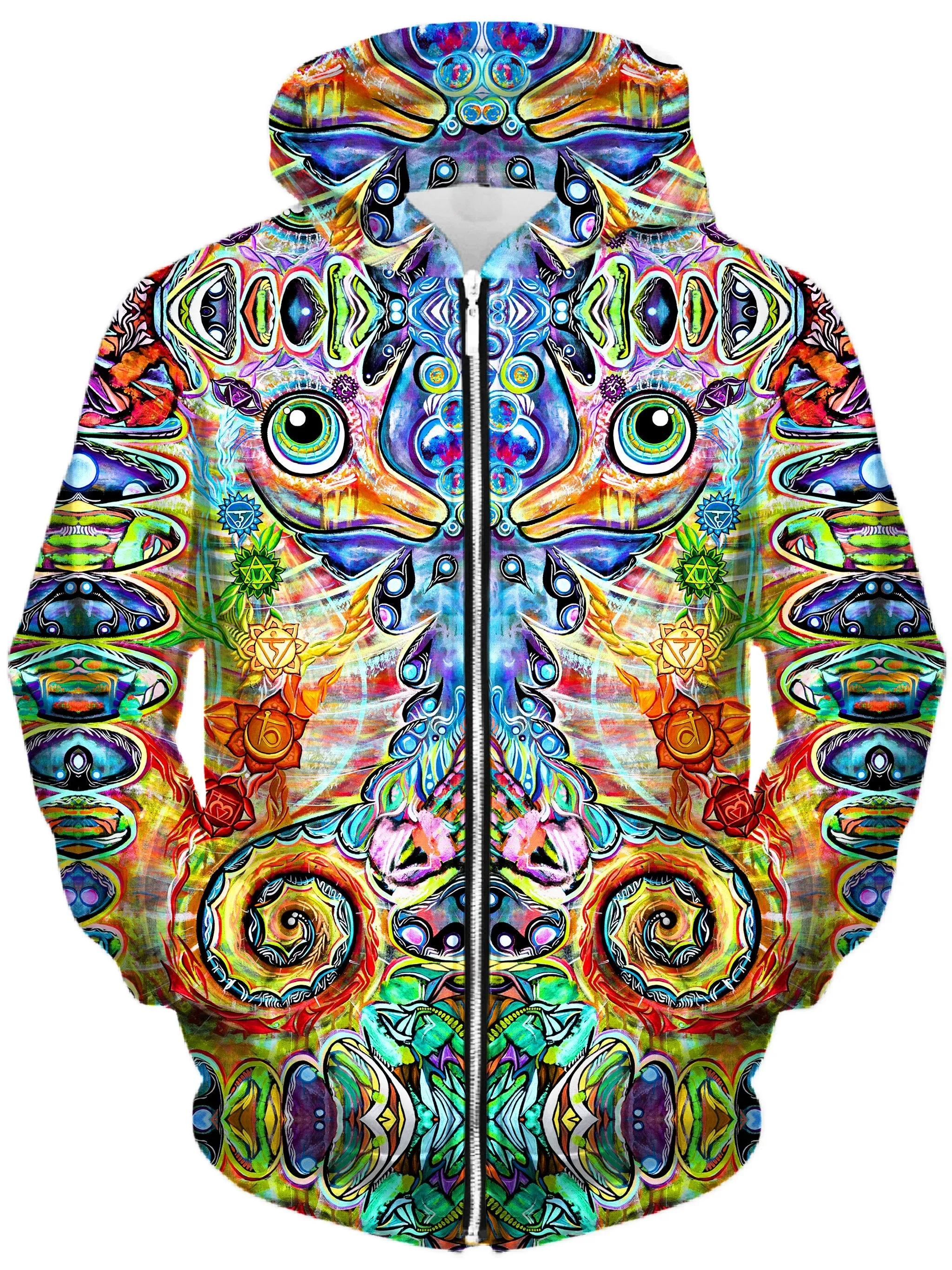 Chakra Seahorse Unisex Zip-Up Hoodie
