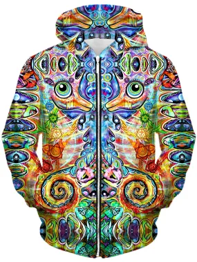 Chakra Seahorse Unisex Zip-Up Hoodie