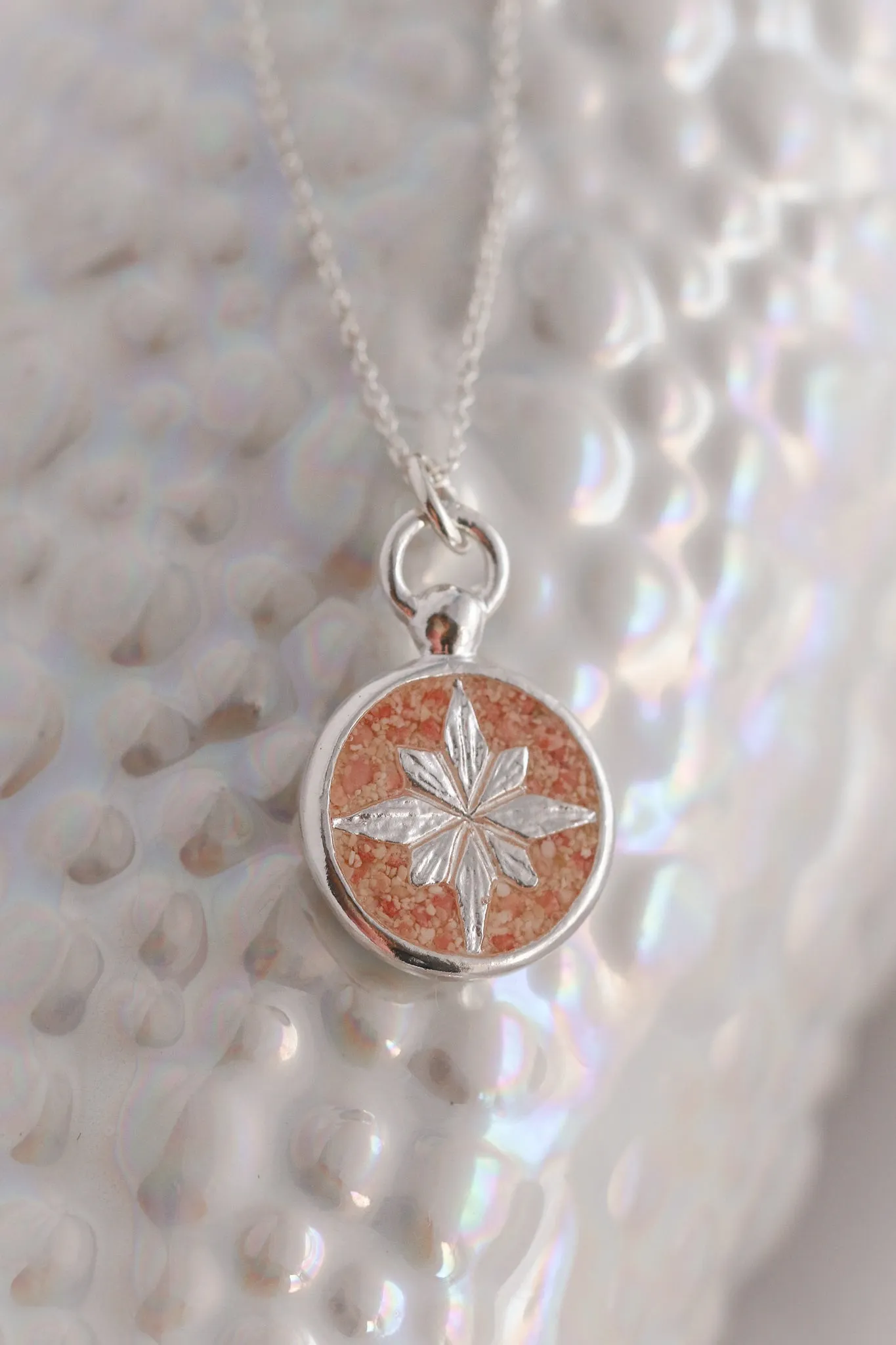 Compass Rose ~ Minimalist Pendant