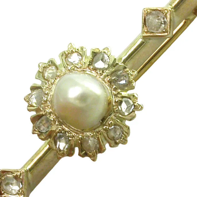 Diamond & Pearl Stock Pin