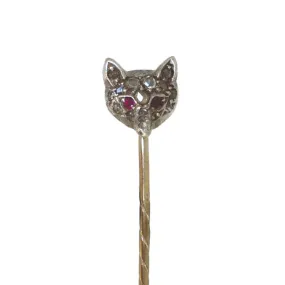 Diamond Fox Stick Pin