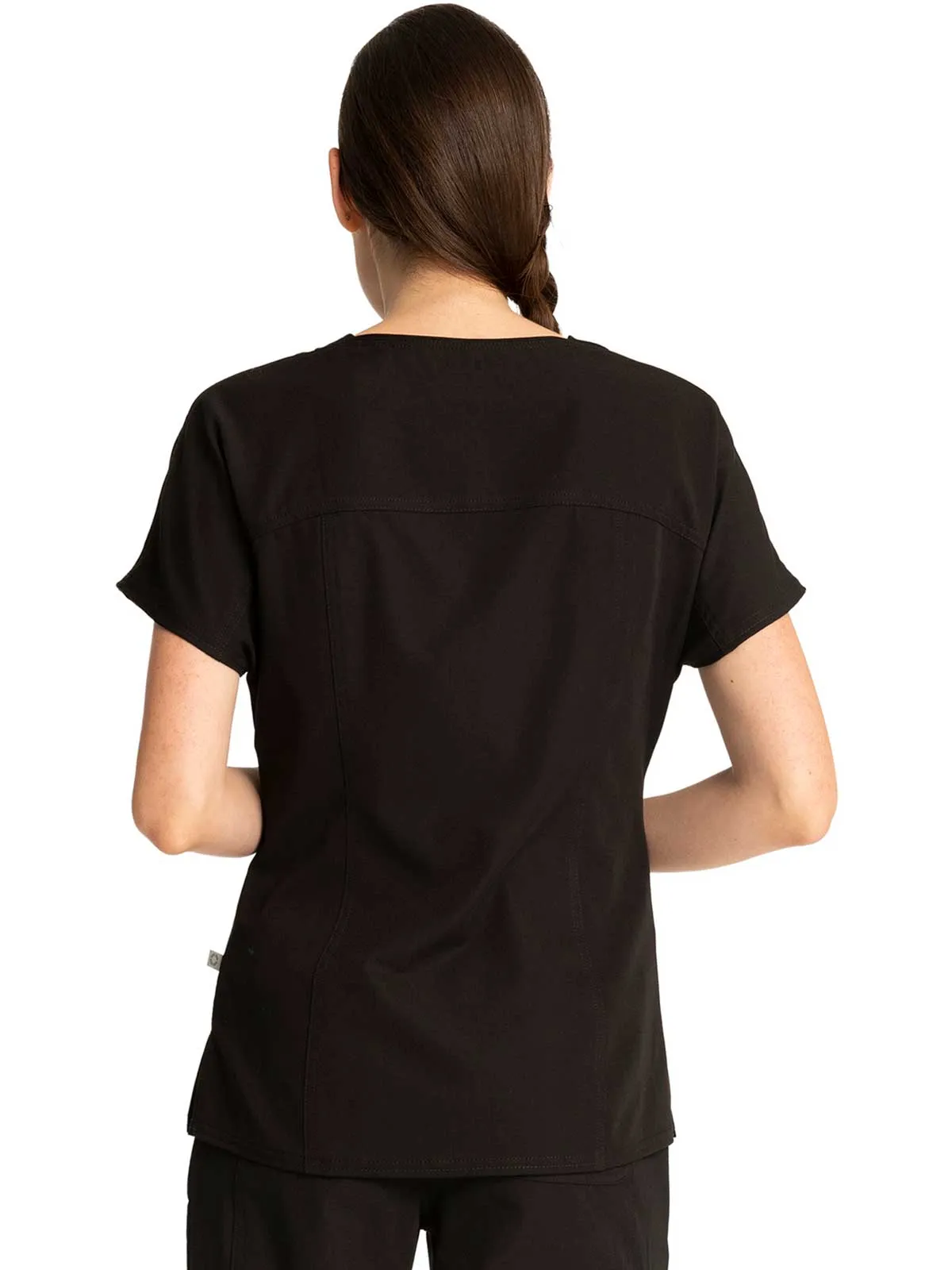 Euphoria - Women's Zip V-Neck Solid Top