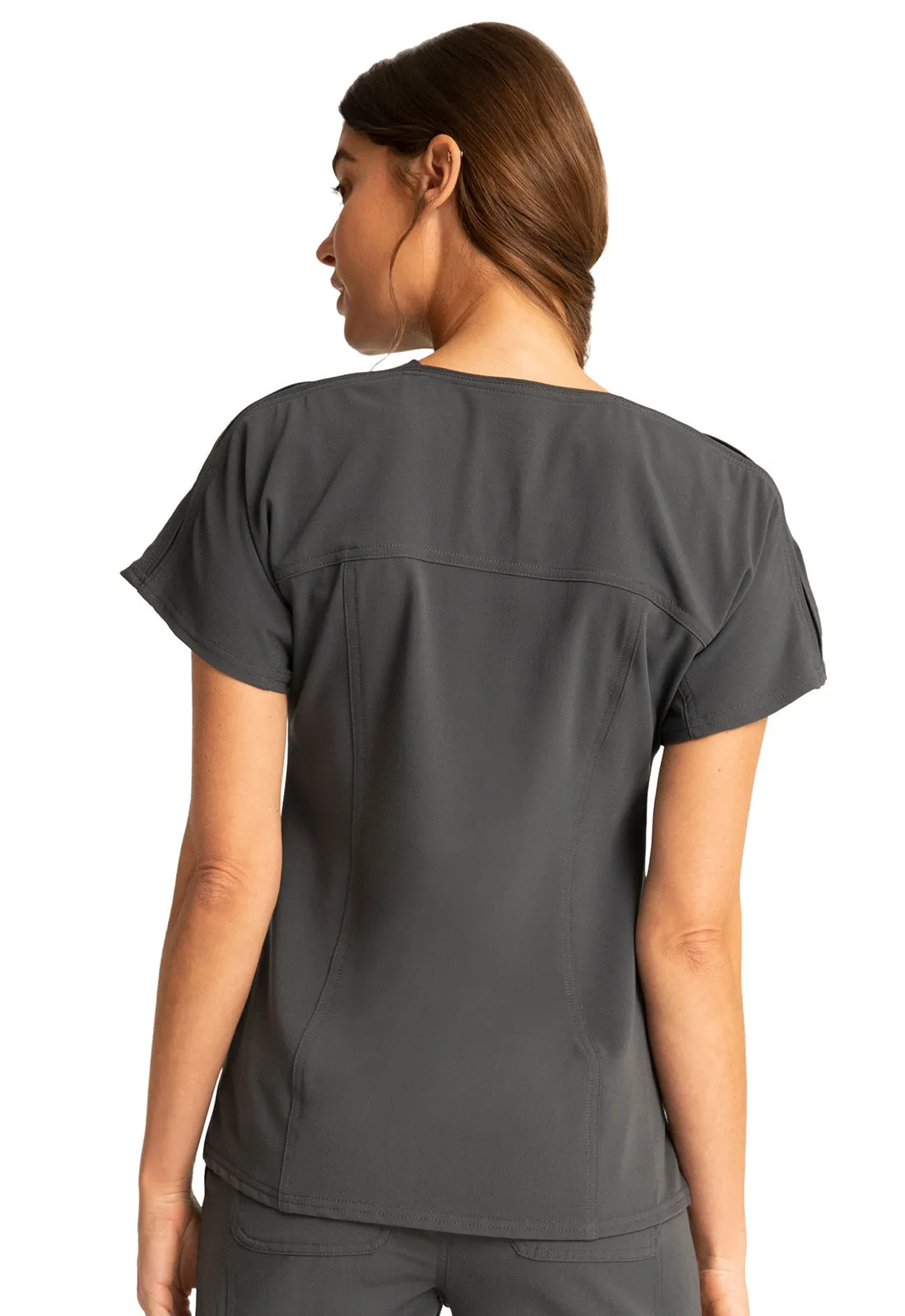 Euphoria - Women's Zip V-Neck Solid Top