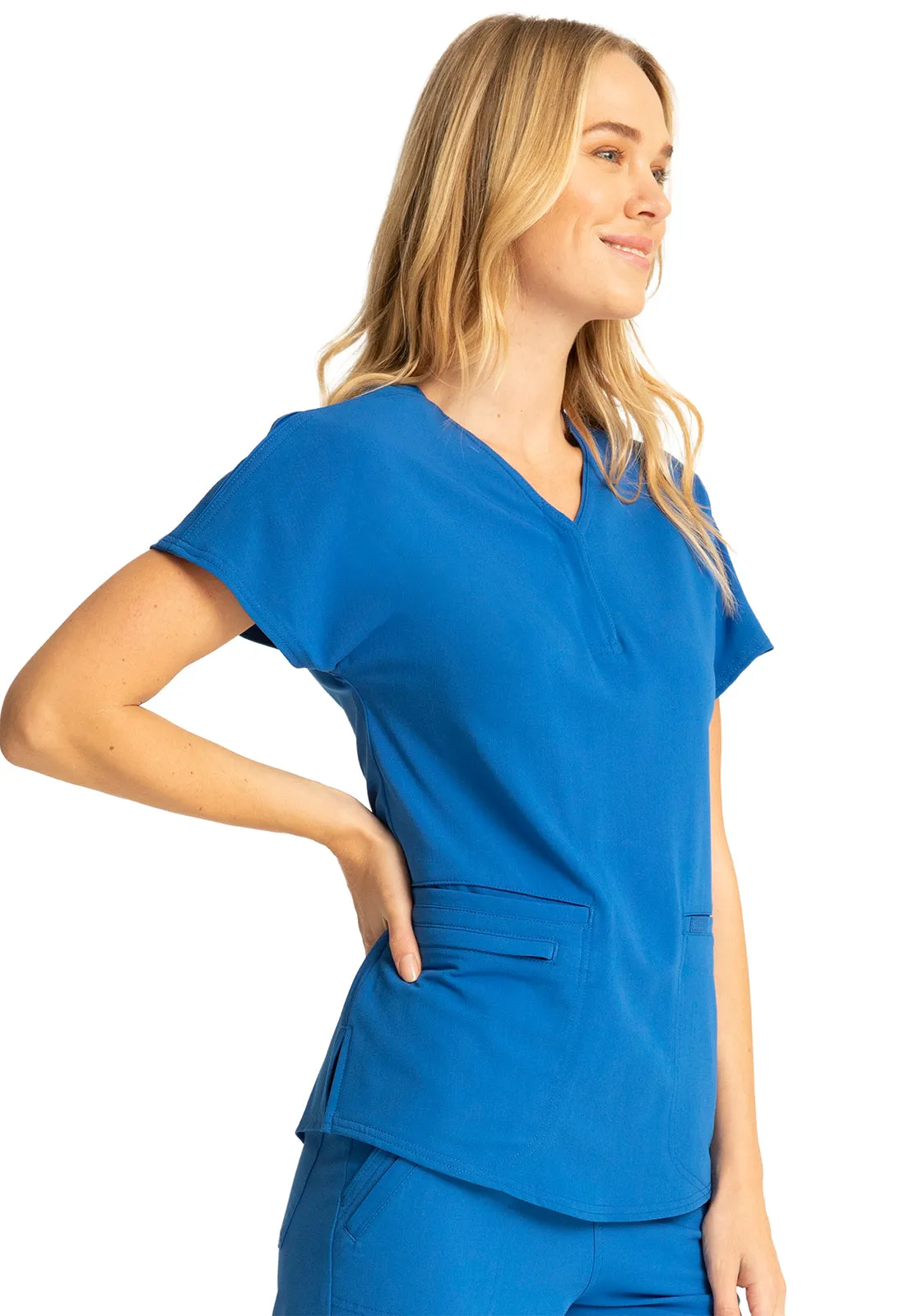 Euphoria - Women's Zip V-Neck Solid Top