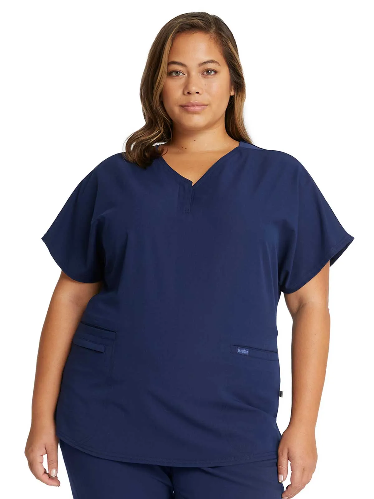 Euphoria - Women's Zip V-Neck Solid Top
