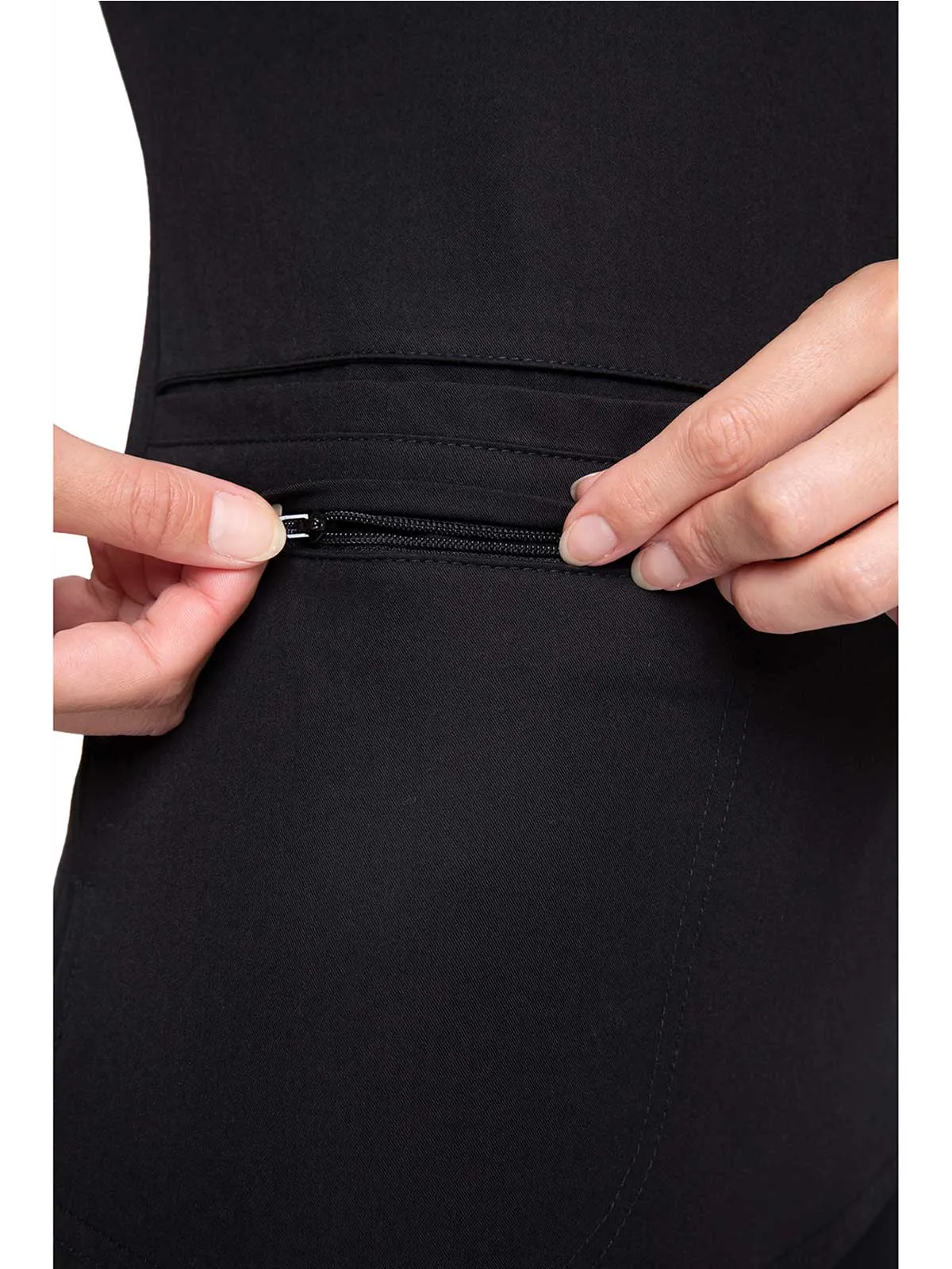 Euphoria - Women's Zip V-Neck Solid Top