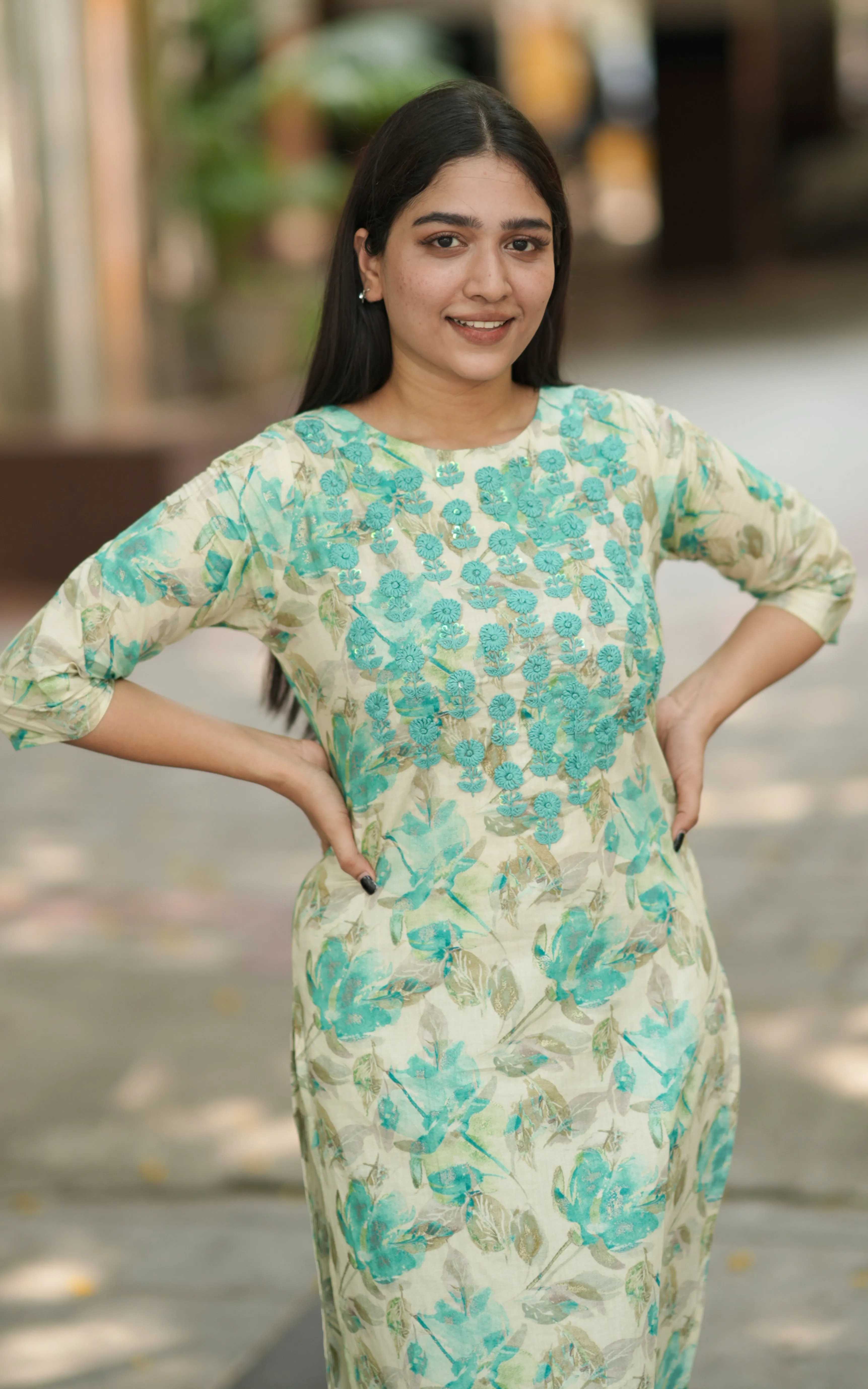 Floral Love A (Kurti Pant)