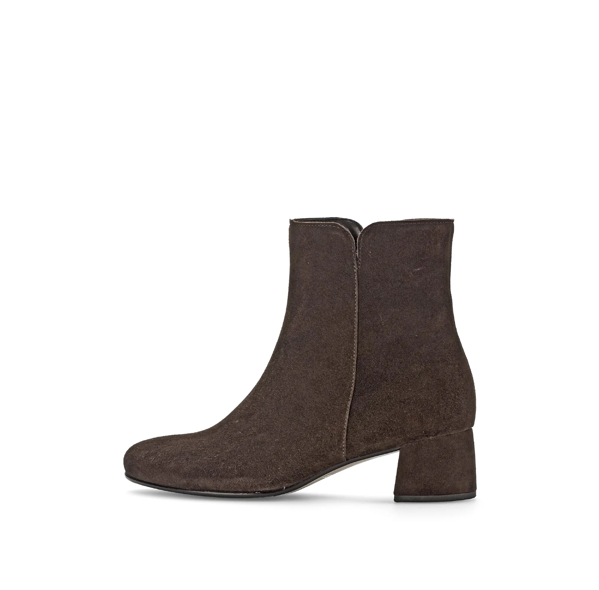 GABOR Brown Suede Round Toe Ankle Boot 68018