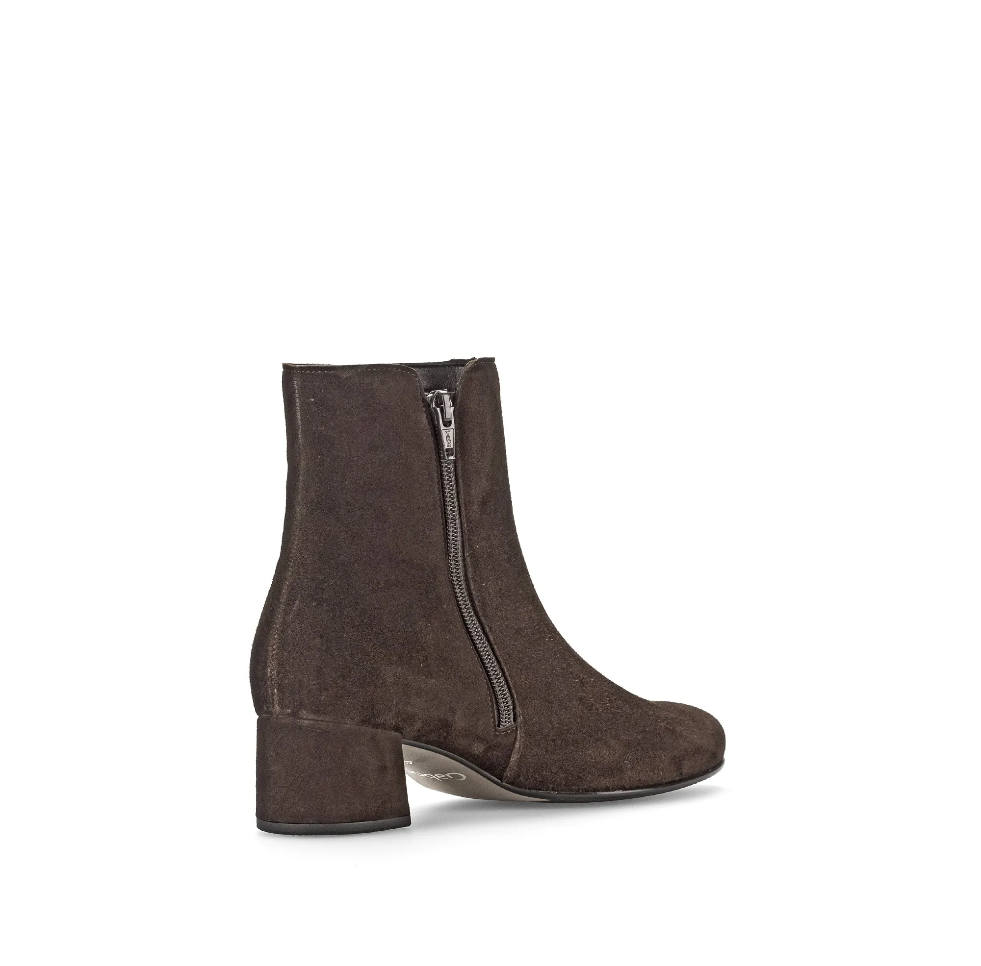 GABOR Brown Suede Round Toe Ankle Boot 68018