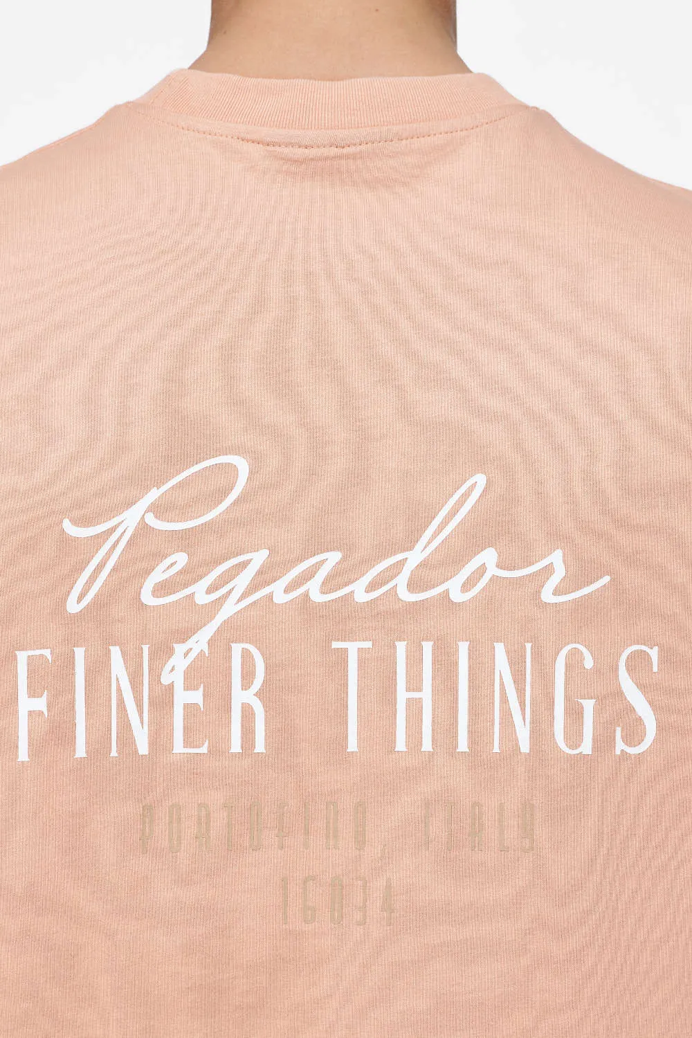 Heddon Oversized Tee Vintage Washed Tuscan Rose