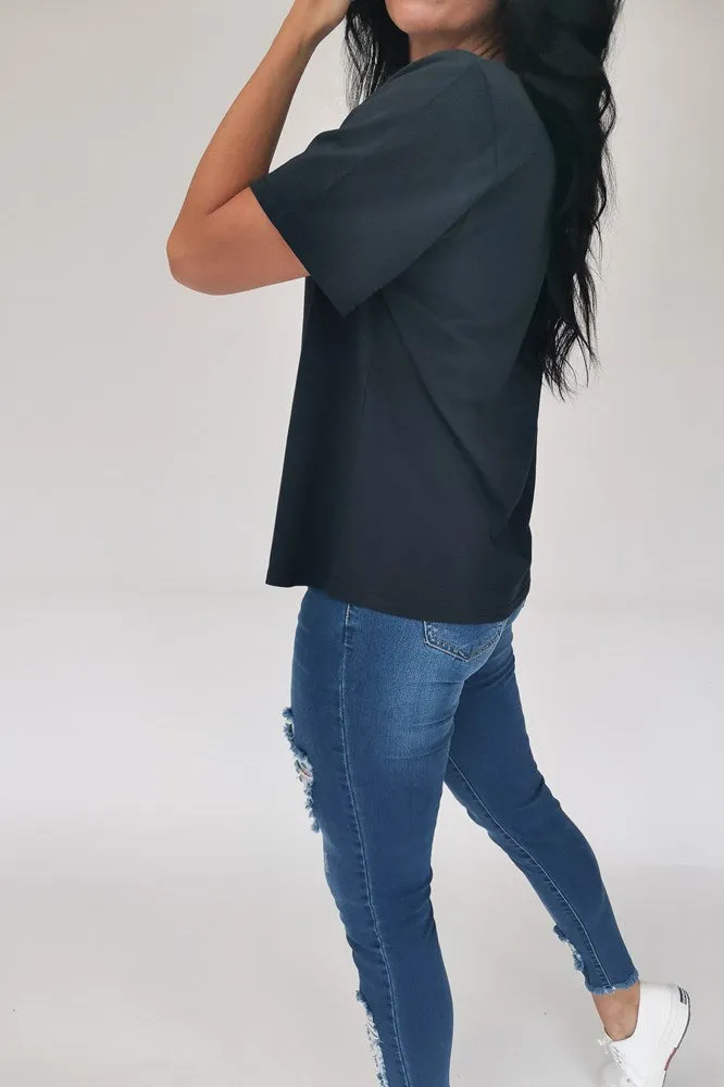 Huffer Stella Tee HFR Cardinal Navy
