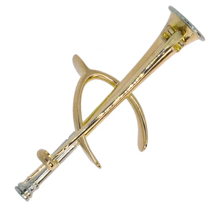 Hunting Horn & Spur Stock Pin