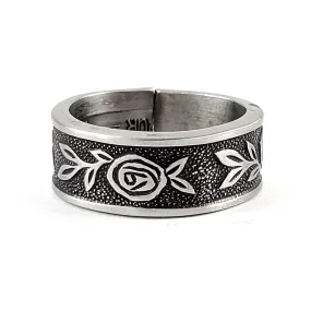 Interpur Mexicaly Rose Stainless Steel Spoon Ring
