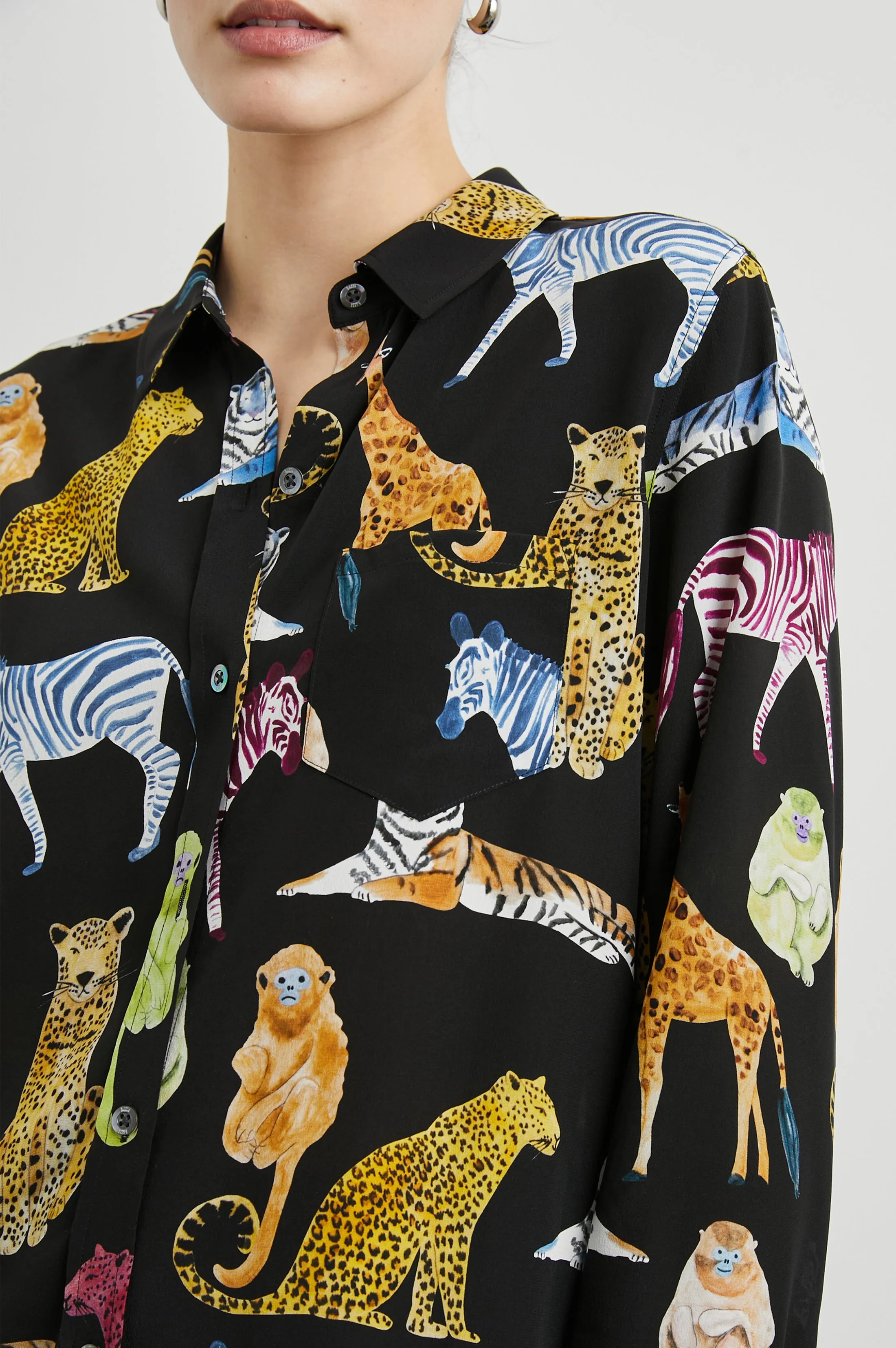 KATE SHIRT - ILLUSTRATED ANIMALS