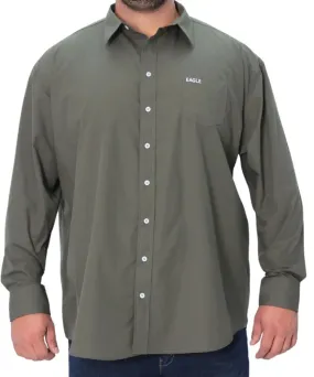 Mens Long Sleeve Plain Shirt