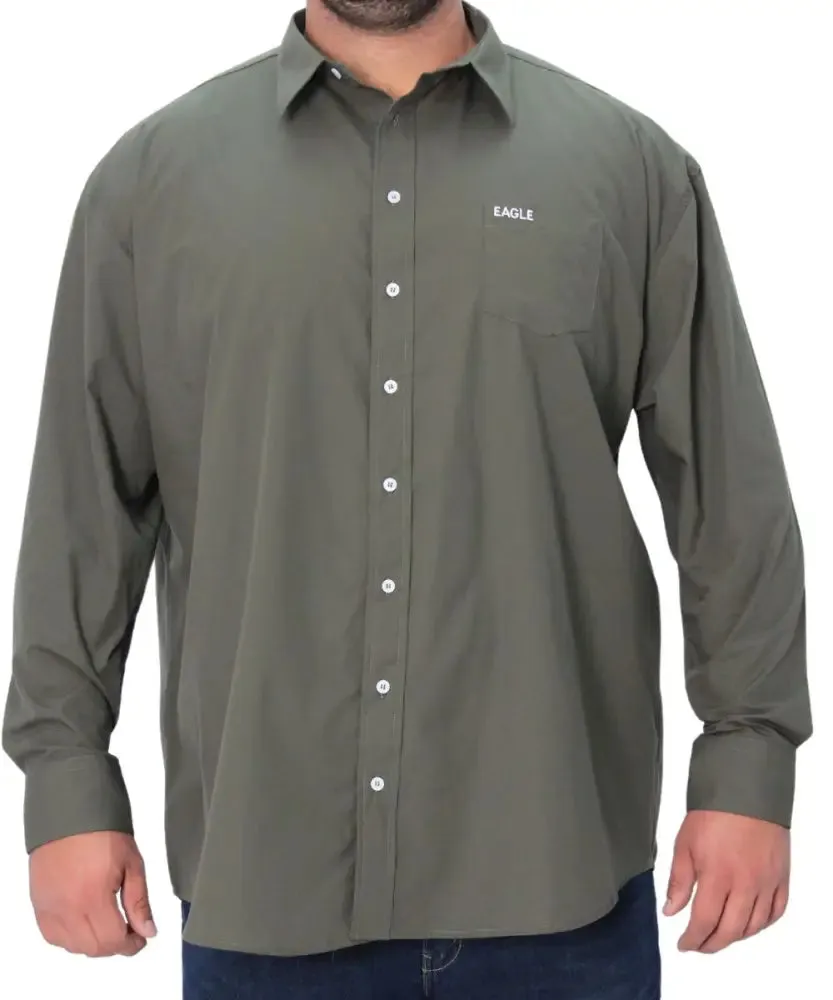 Mens Long Sleeve Plain Shirt