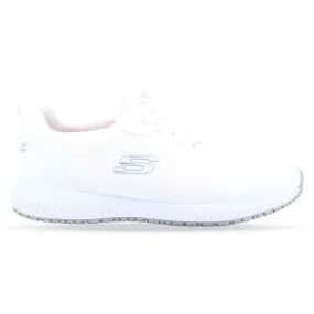 Men's Wide Fit Skechers 200051EC Squad Sr Myton Trainers - White