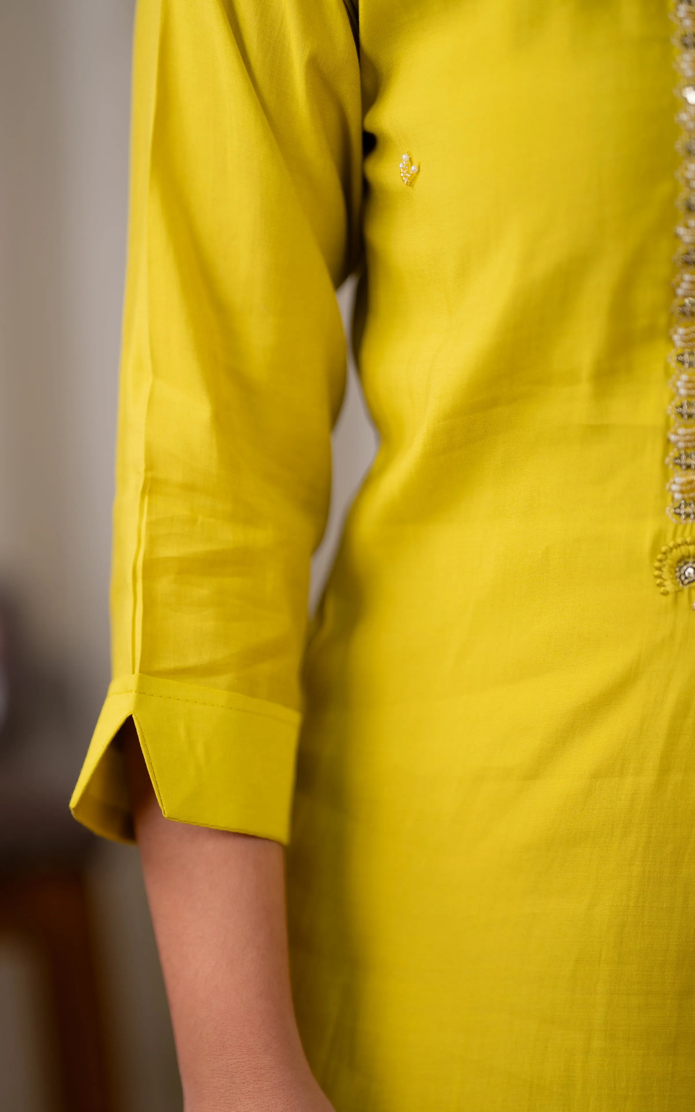 Nirvi Lime Green (Kurti Dupatta)