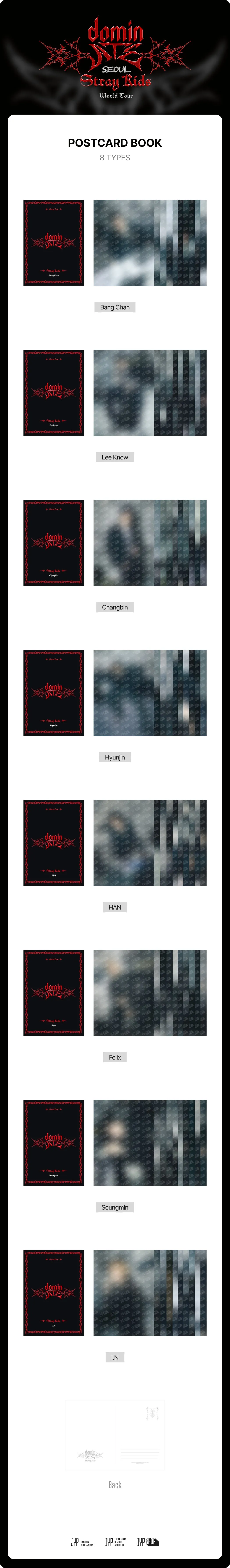 (PRE-ORDER) Stray Kids - [dominATE SEOUL] OFFICIAL MD POSTCARD BOOK