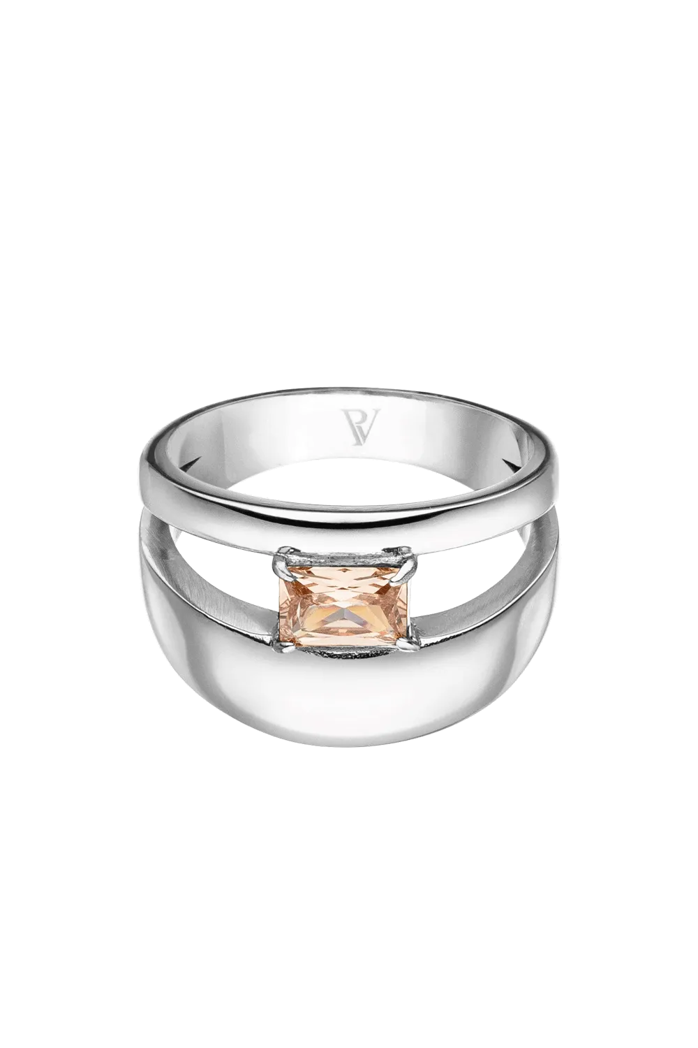 Rose Radiant Ring Silver