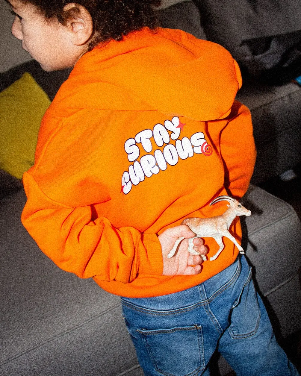 Stay Curious Kids Zip-Up Hoodie